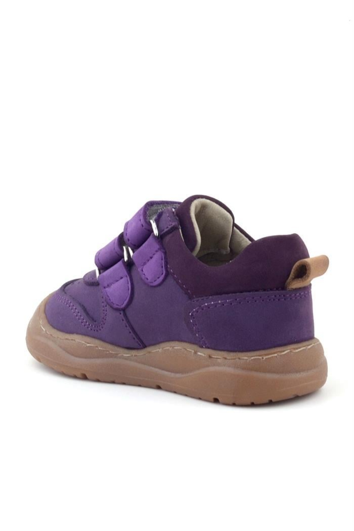 Schaggy Hakiki Deri Mor Kız Bebek Spor Ayakkabı - Görsel 5