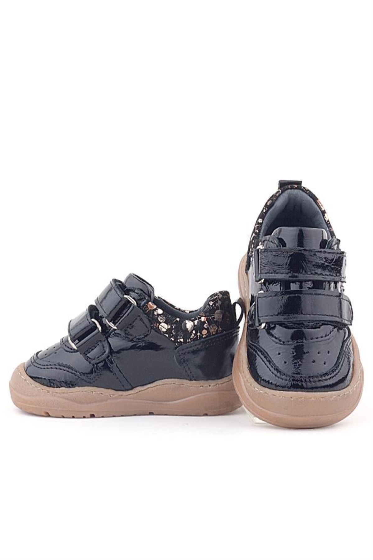 Schaggy Hakiki Deri Siyah Rugan Bebek Spor Ayakkabı - Görsel 8