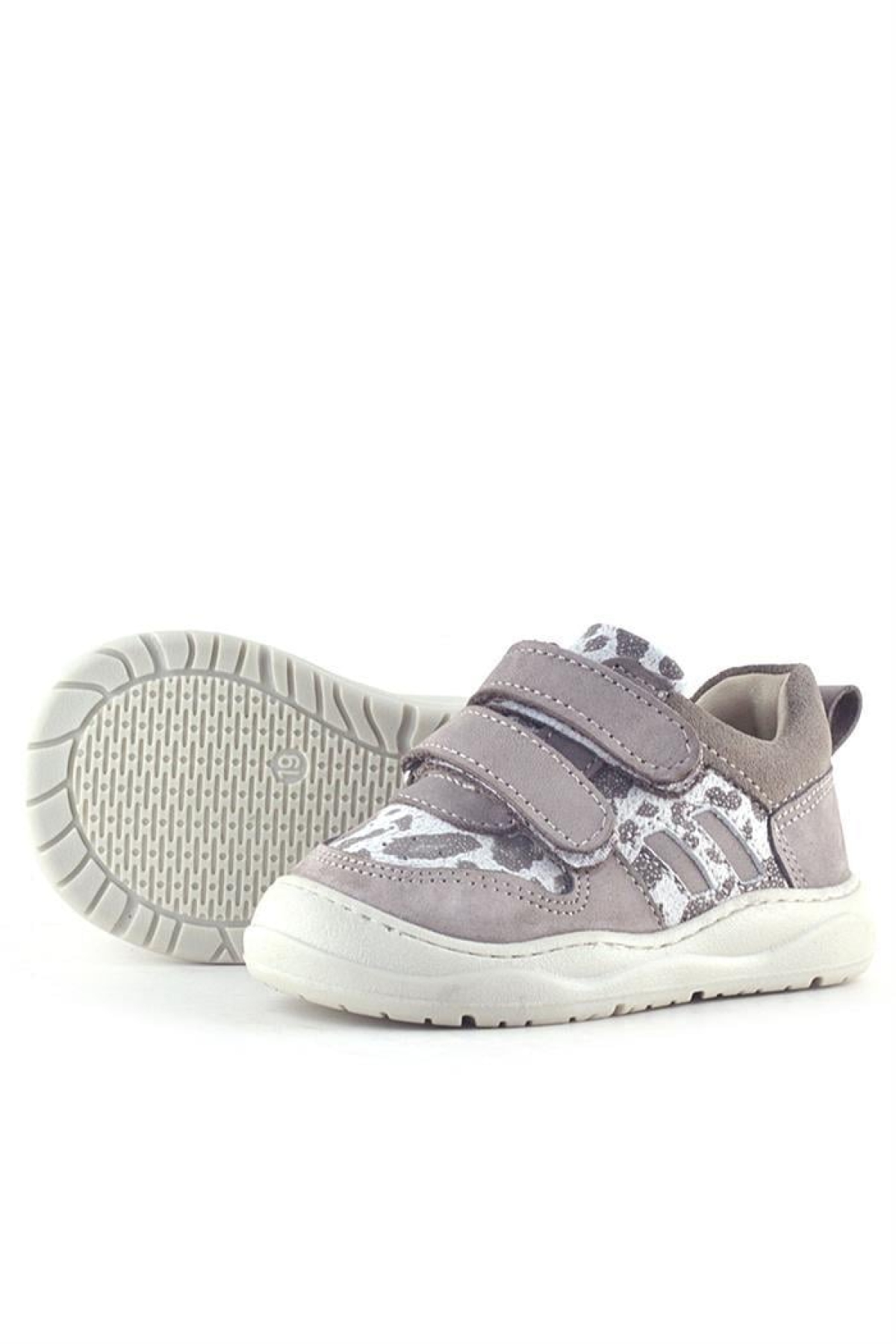 Schaggy Hakiki Deri Bej Desenli Bebek Spor Ayakkabı - Görsel 7