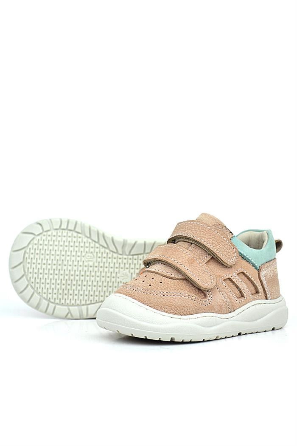 Schaggy Hakiki Deri Pudra Bebek Spor Ayakkabı - Görsel 6