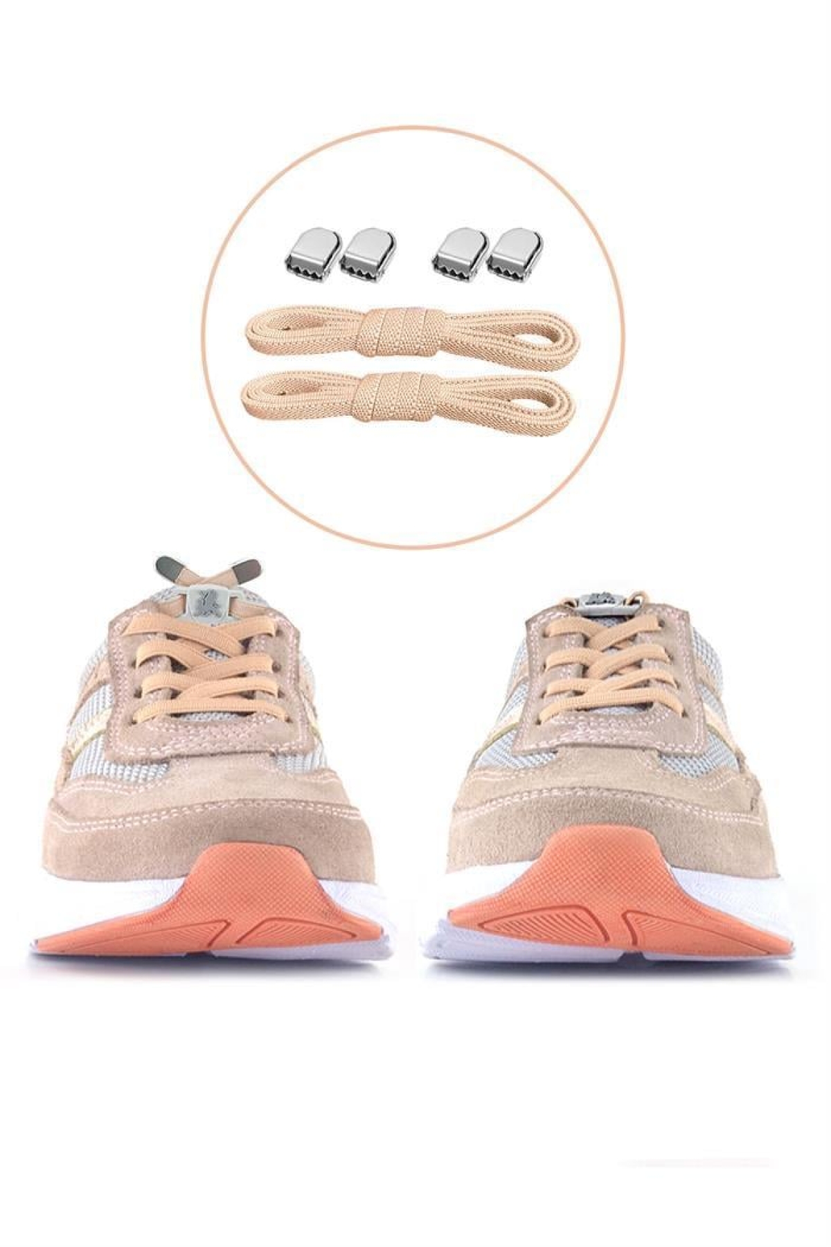 Hakiki Deri Anatomik Pudra Lastik Bağcıklı Hafif Kız Çocuk Günlük Ayakkabı - Görsel 6