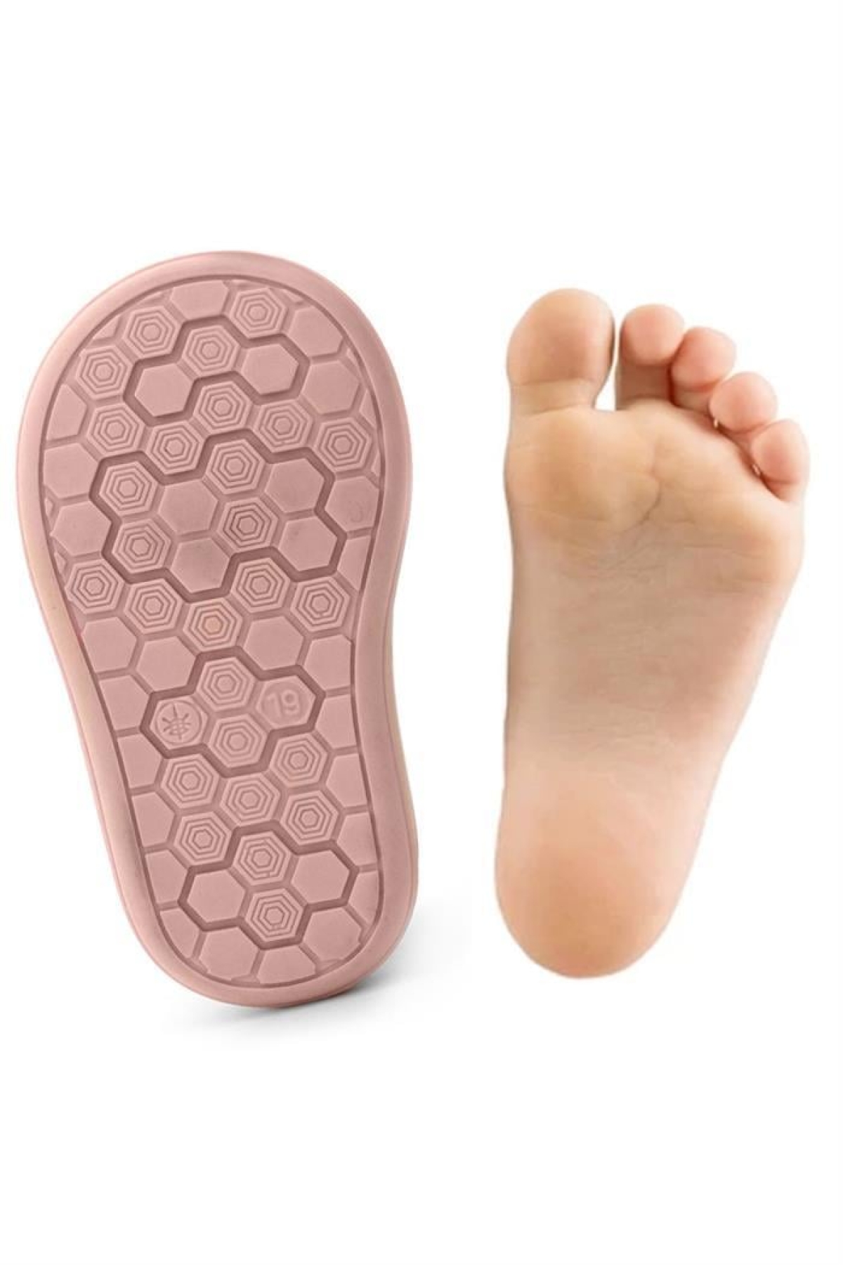 Shaun Hakiki Deri Su Yeşili Pembe Cırtlı Anatomik Kız Bebek Sandalet - Görsel 10