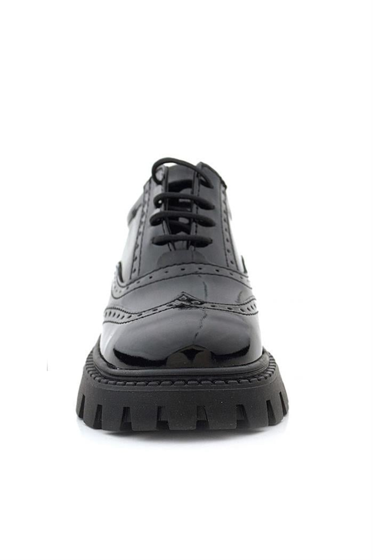 Siyah Rugan Bağcıklı Oxford Kız Çocuk Günlük Ayakkabı - Görsel 5