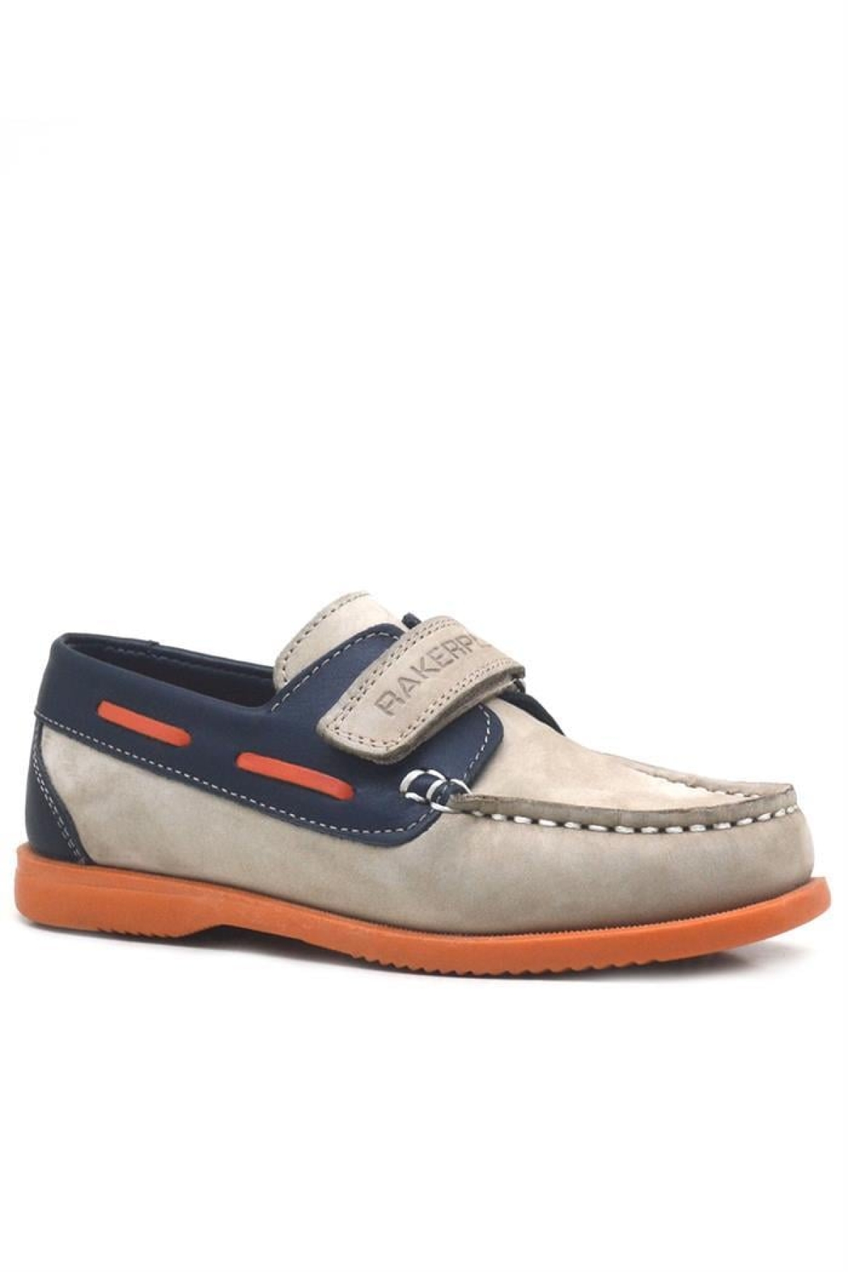 Simurg Hakiki Deri Lacivert Kum Rengi Erkek Çocuk Ayakkabı - Görsel 2