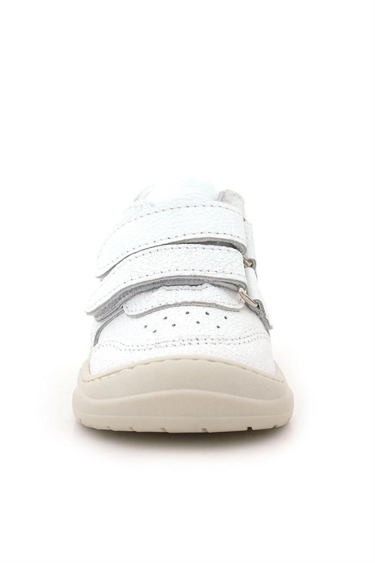Schaggy Hakiki Deri Beyaz Cırtlı Bebek Spor Ayakkabı - Görsel 5