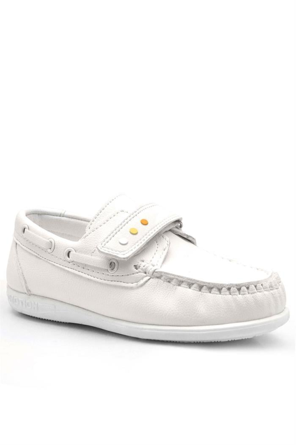 Feniks Kırık Beyaz Cırtlı Renkli Detaylı Günlük Erkek Genç Ayakkabı - Görsel 3