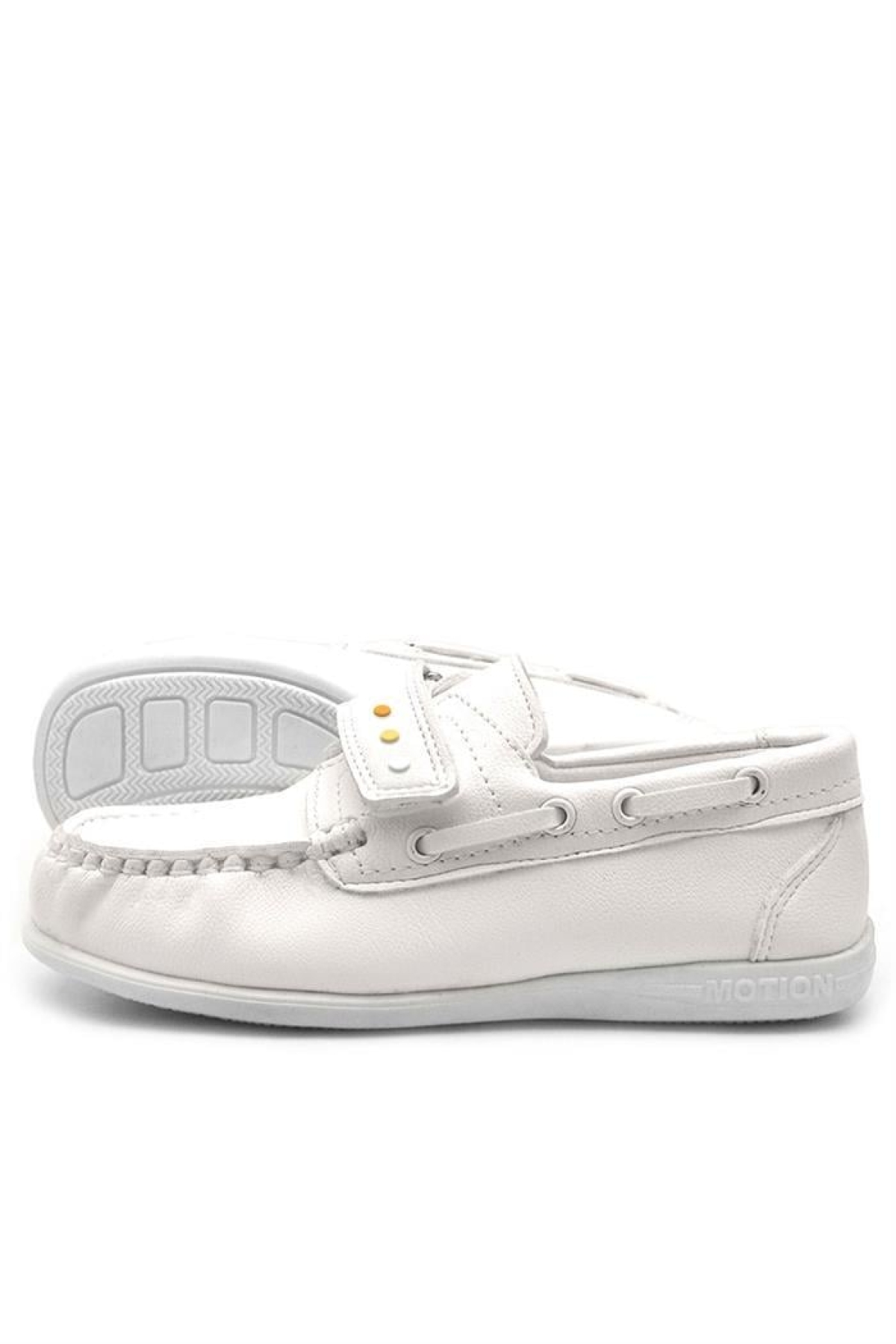 Feniks Kırık Beyaz Cırtlı Renkli Detaylı Günlük Erkek Genç Ayakkabı - Görsel 6