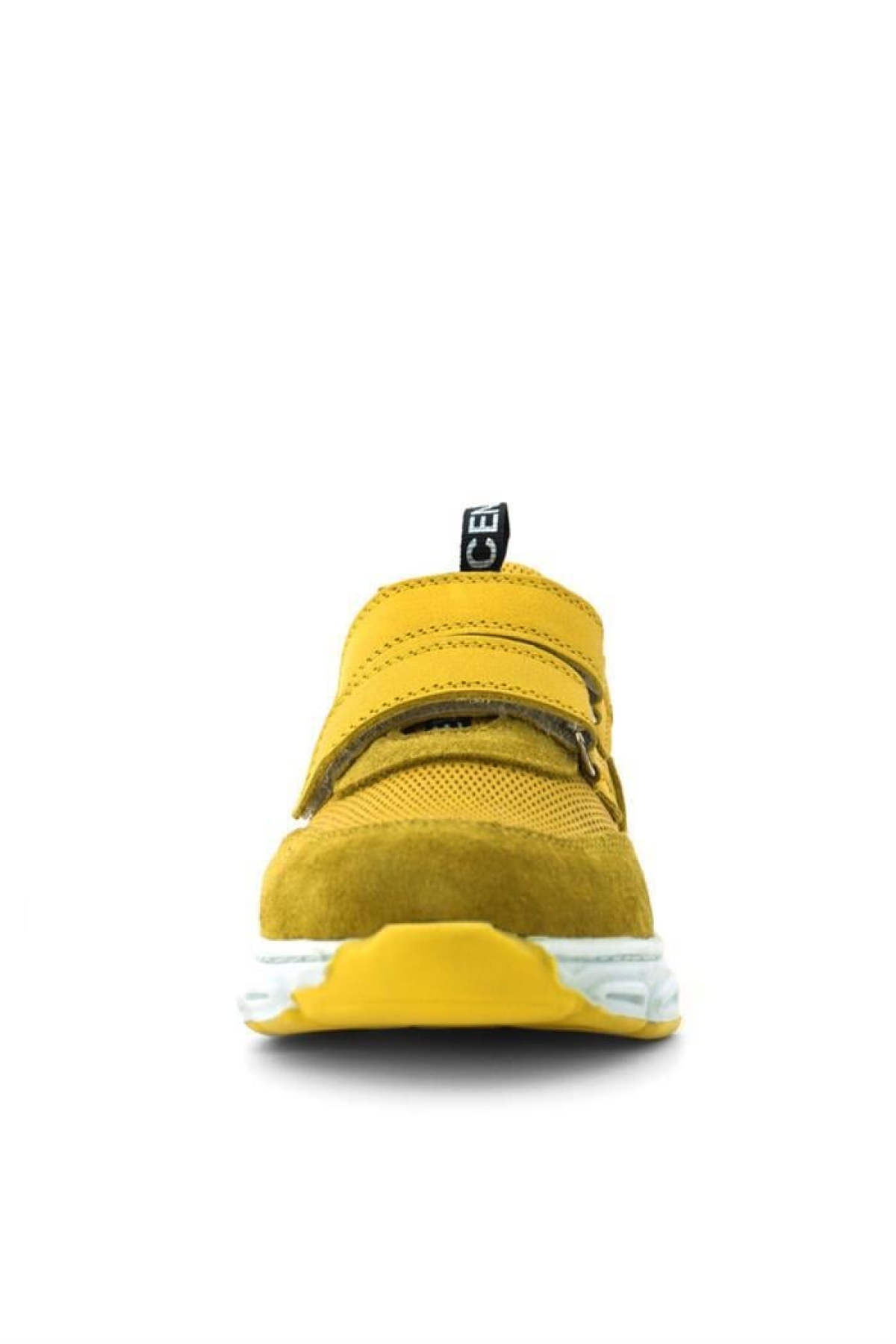 Hakiki Deri Sarı Cırt Cırtlı Çocuk Günlük Spor Ayakkabı - Görsel 5