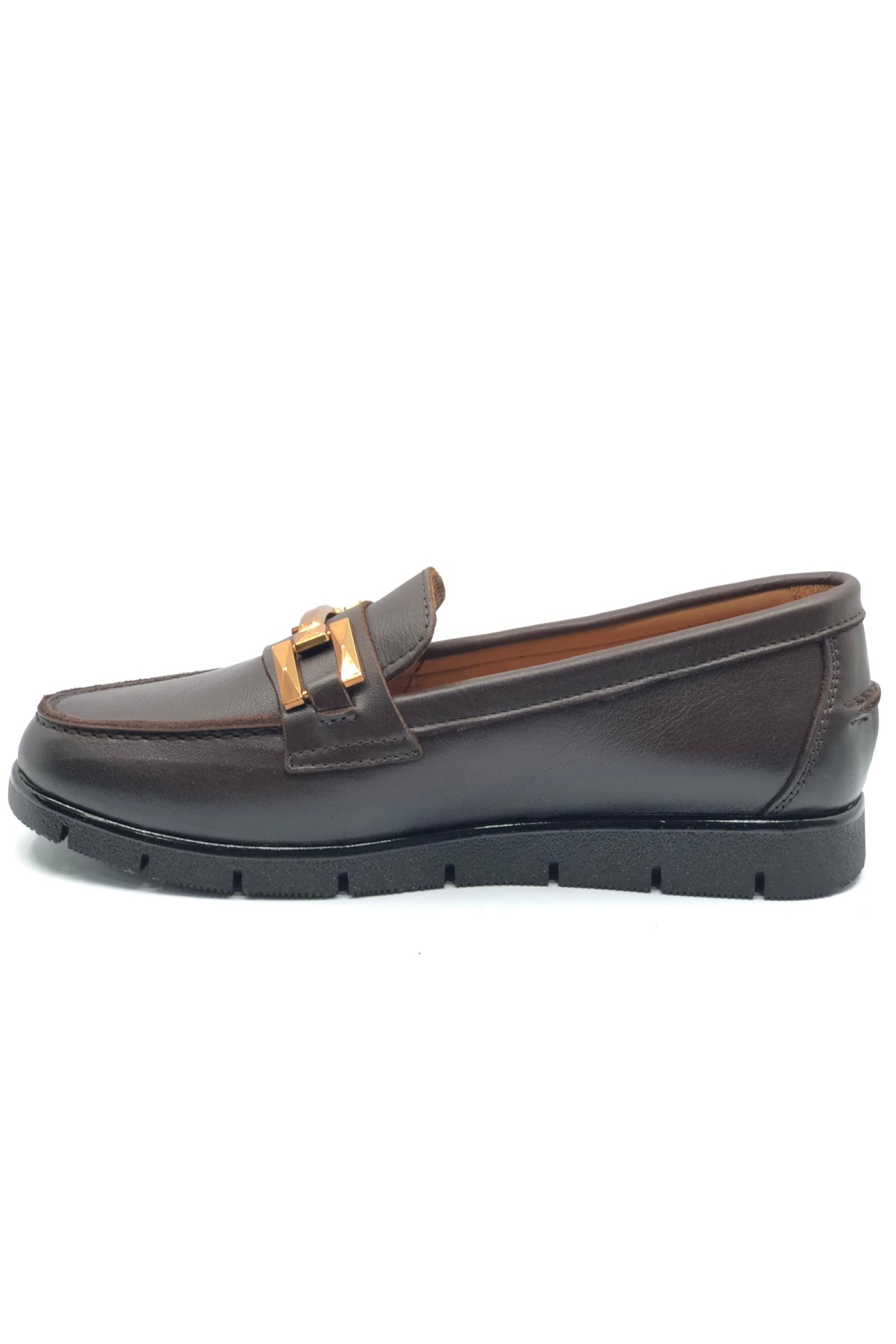 Kikir Hakiki Deri Ortopedik Casual Kadın Babet Ayakkabı - Görsel 5