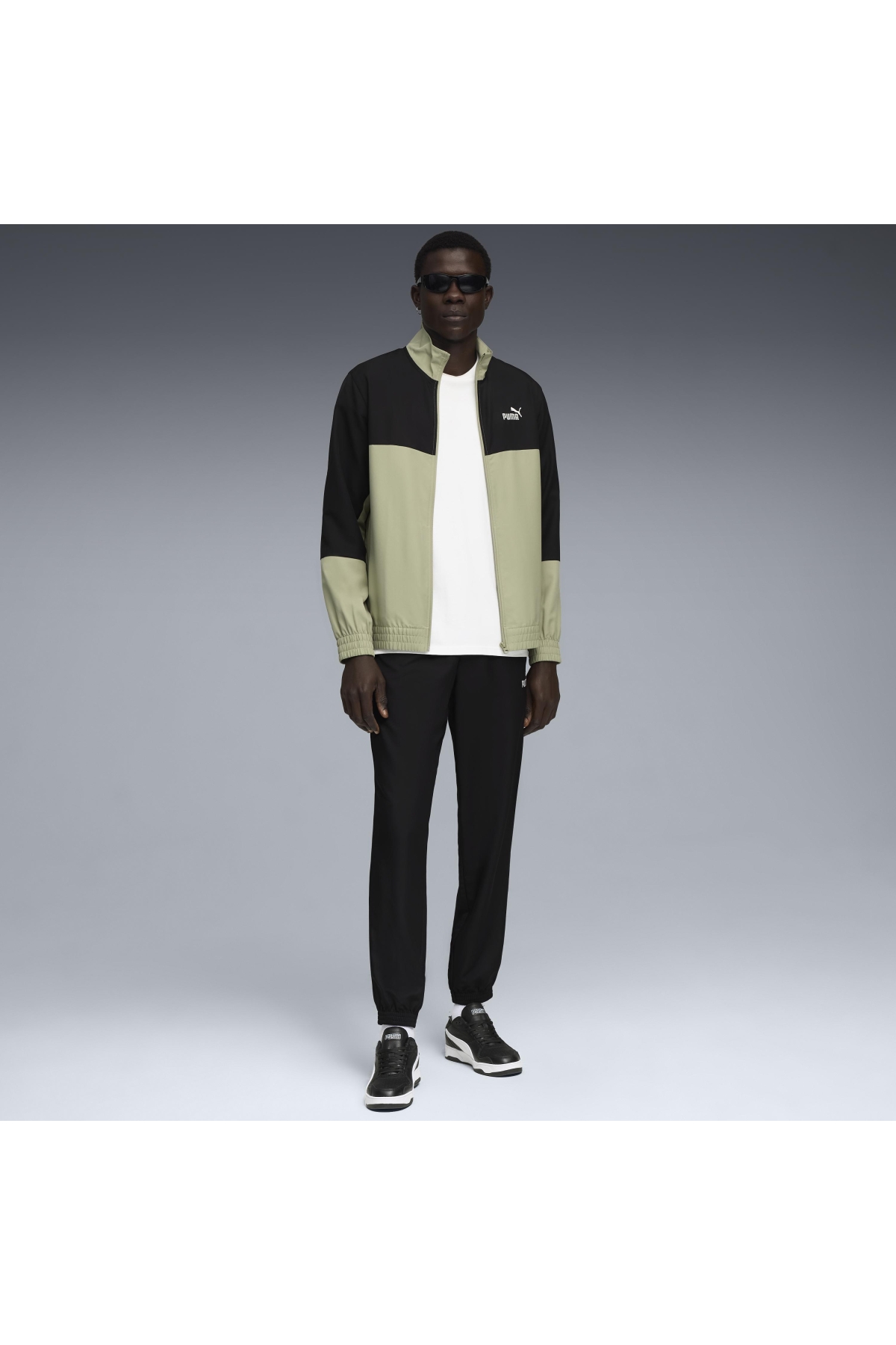 Woven Colorblock Tracksuit 688173 Erkek Günlük Eşofman Takımı