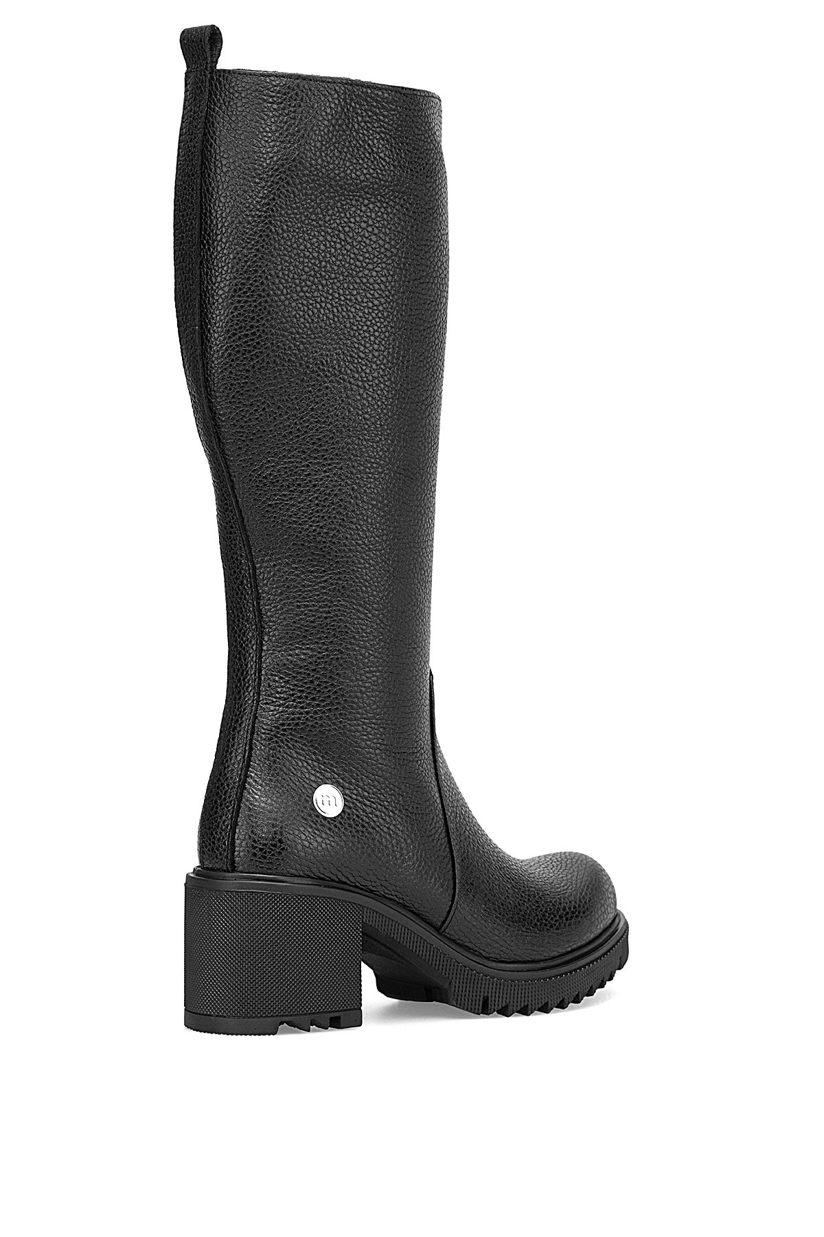 D25KC-2330 Kadın Hakiki Deri Klasik Çizme Siyah - Görsel 5