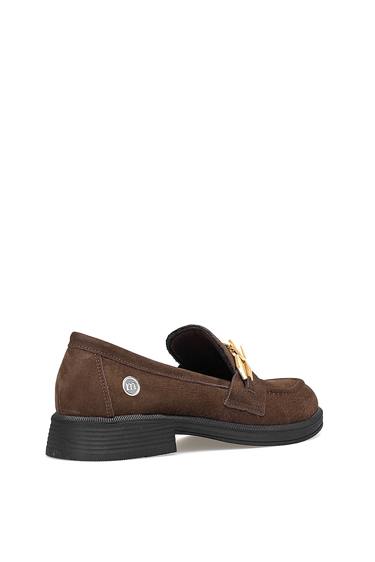 D25KA-725 Kadın Hakiki Nubuk Deri Casual Ayakkabı Kahverengi - Görsel 5