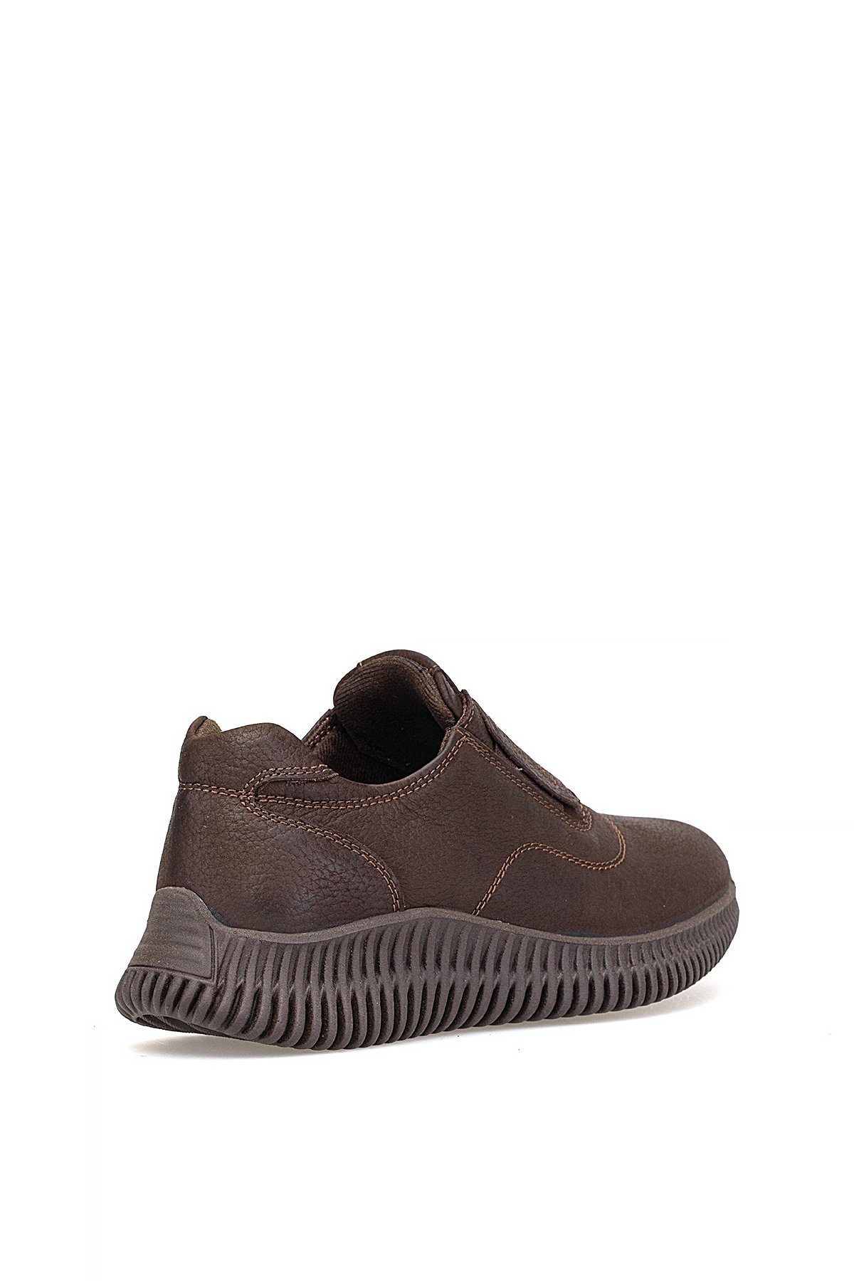 D25KA-3475 Kadın Hakiki Nubuk Deri Casual Ayakkabı Kahverengi - Görsel 5