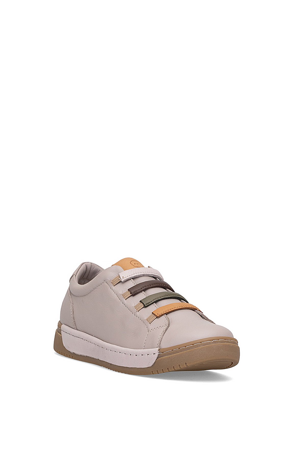 D25KA-240 Kadın Hakiki Deri Casual Ayakkabı Gri - Görsel 3