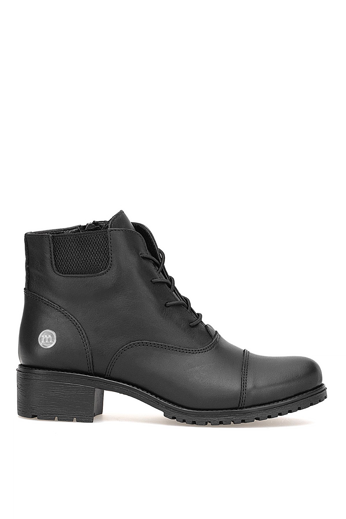 D25KB-1645 Kadın Hakiki Deri Topuklu Bot Siyah - Görsel 2