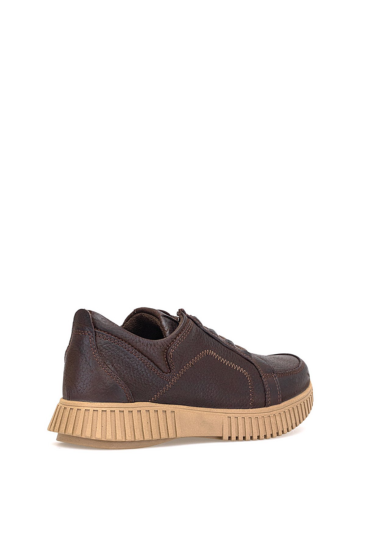 D25KA-3460 Kadın Hakiki Nubuk Deri Casual Ayakkabı Kahverengi - Görsel 5