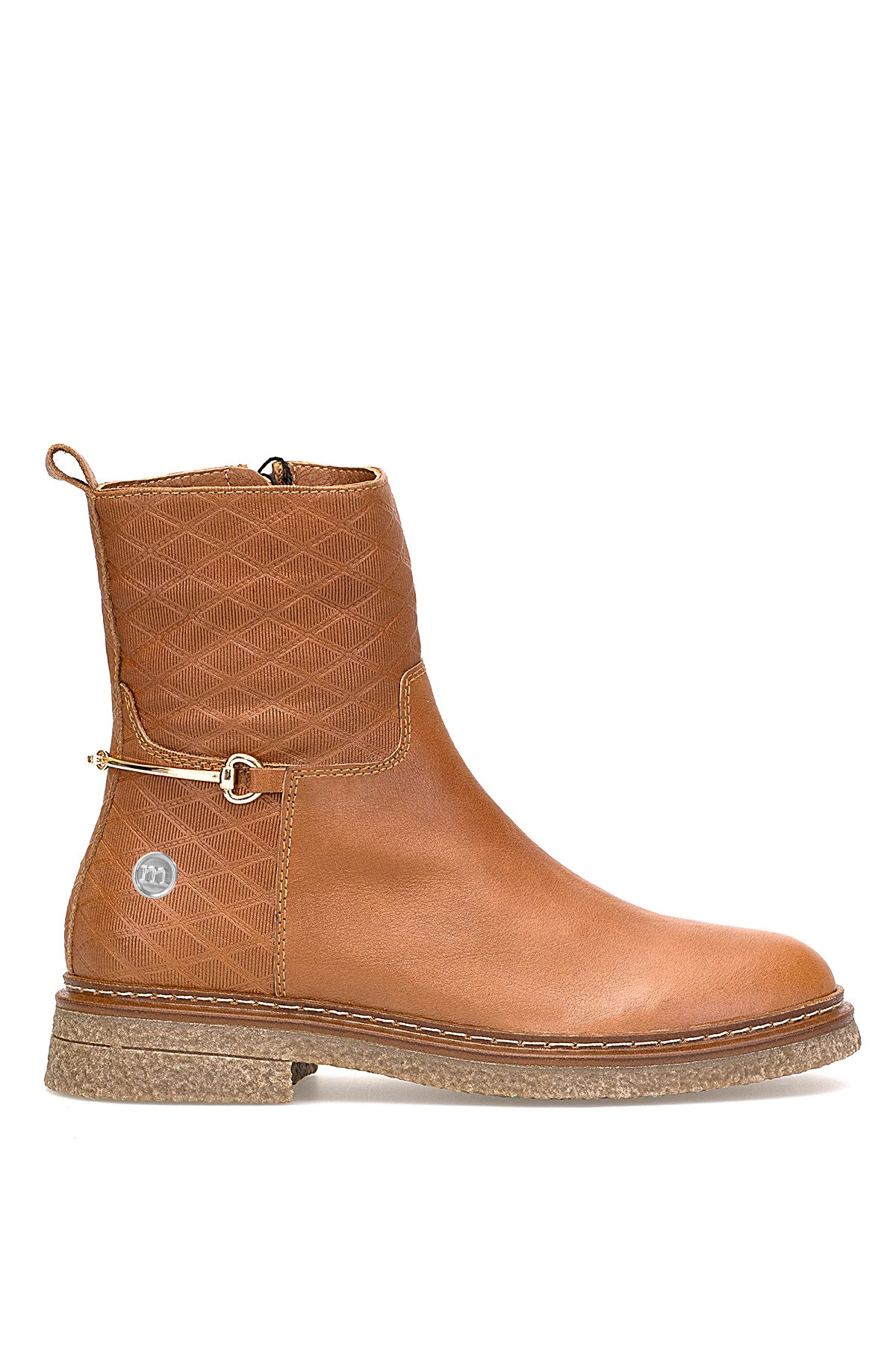 D25KB-8585 Kadın Hakiki Deri Klasik Bot Taba - Görsel 2