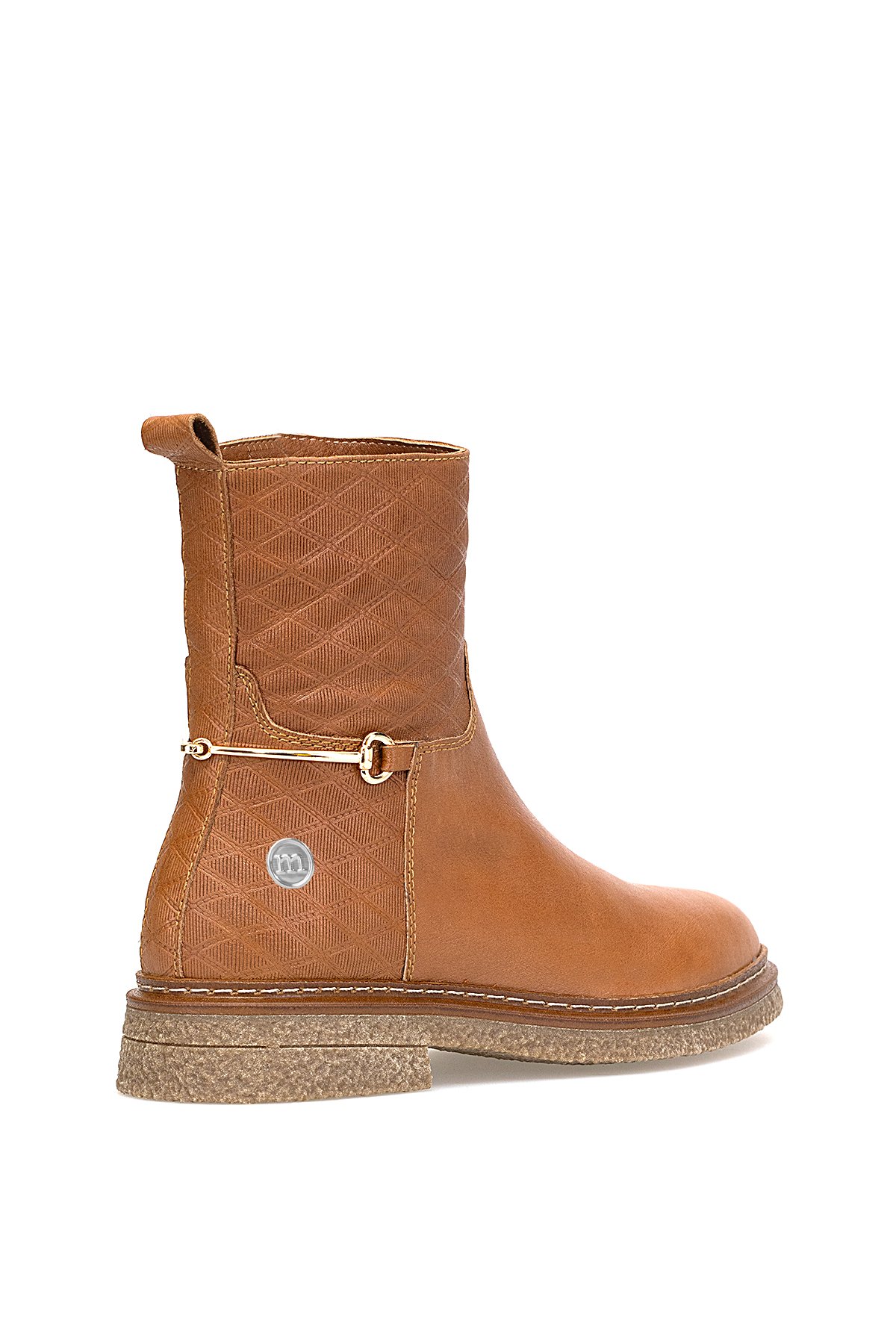 D25KB-8585 Kadın Hakiki Deri Klasik Bot Taba - Görsel 5