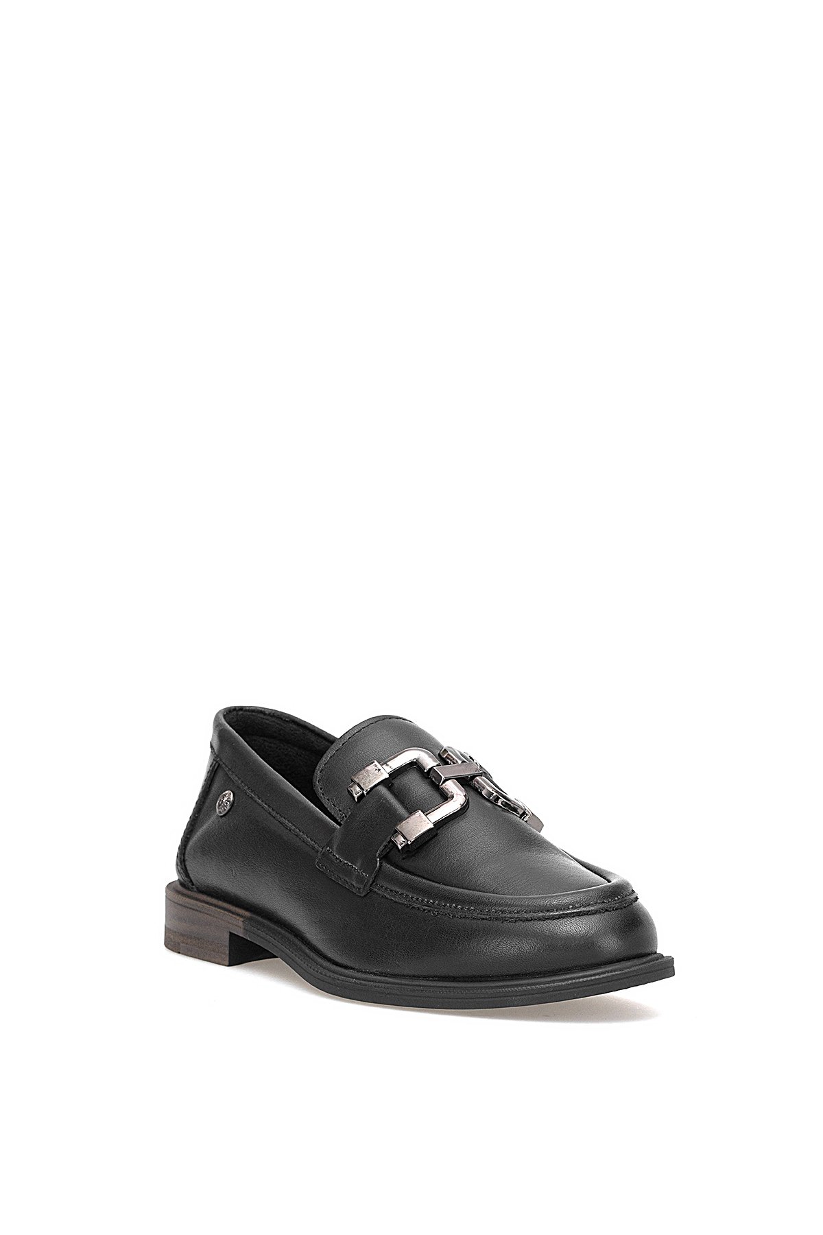 D25KA-3415 Kadın Hakiki Deri Casual Ayakkabı Siyah - Görsel 3