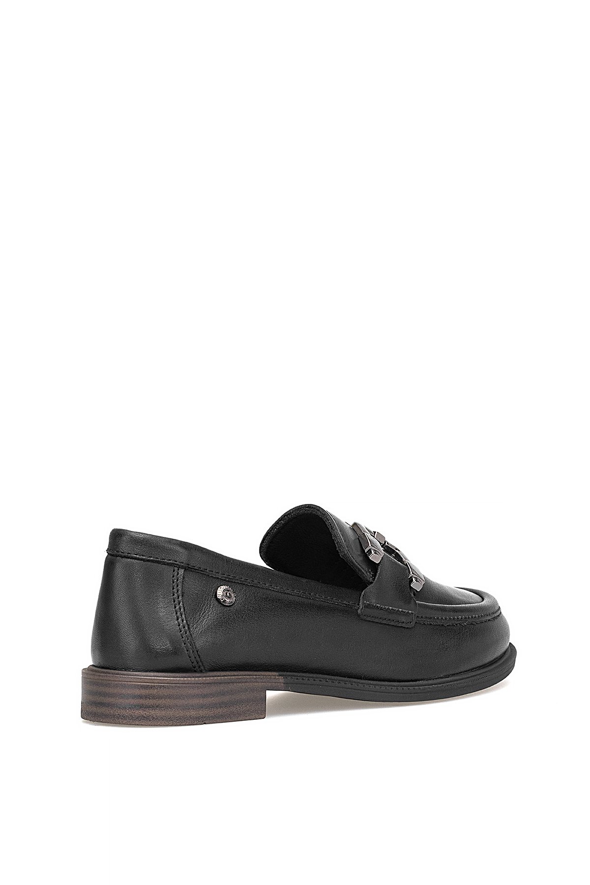 D25KA-3415 Kadın Hakiki Deri Casual Ayakkabı Siyah - Görsel 5