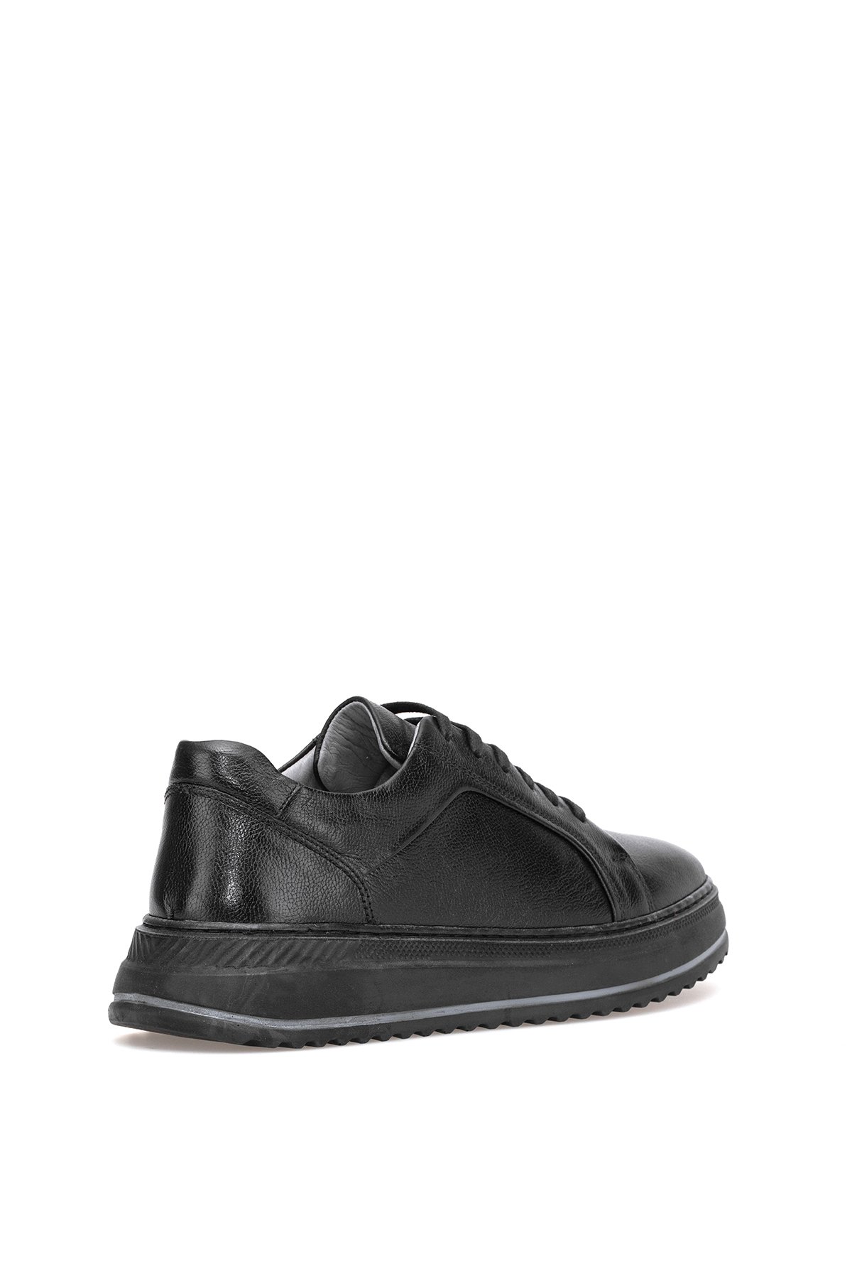 Elit SLBUT01 Erkek Hakiki Deri Casual Ayakkabı Siyah - Görsel 5