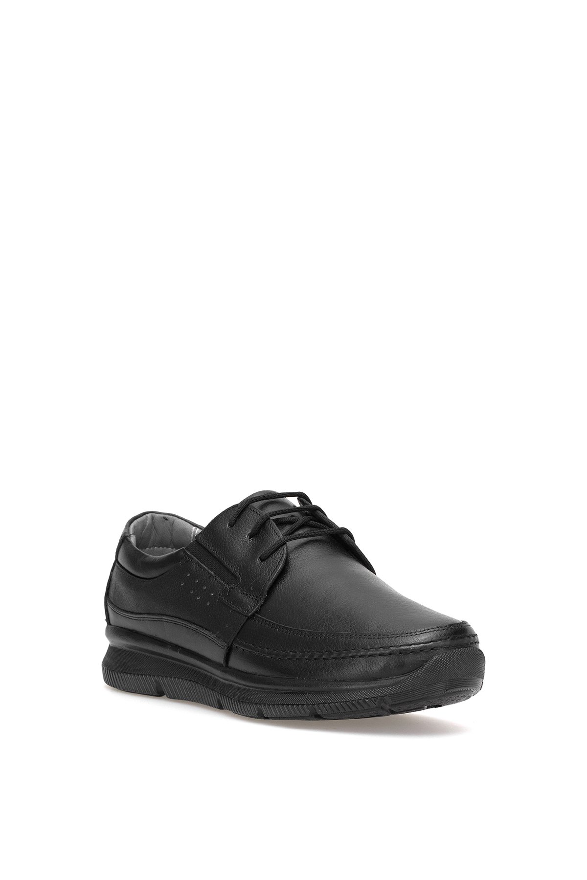 Elit SLBERL01 Erkek Hakiki Deri Casual Ayakkabı Siyah - Görsel 3
