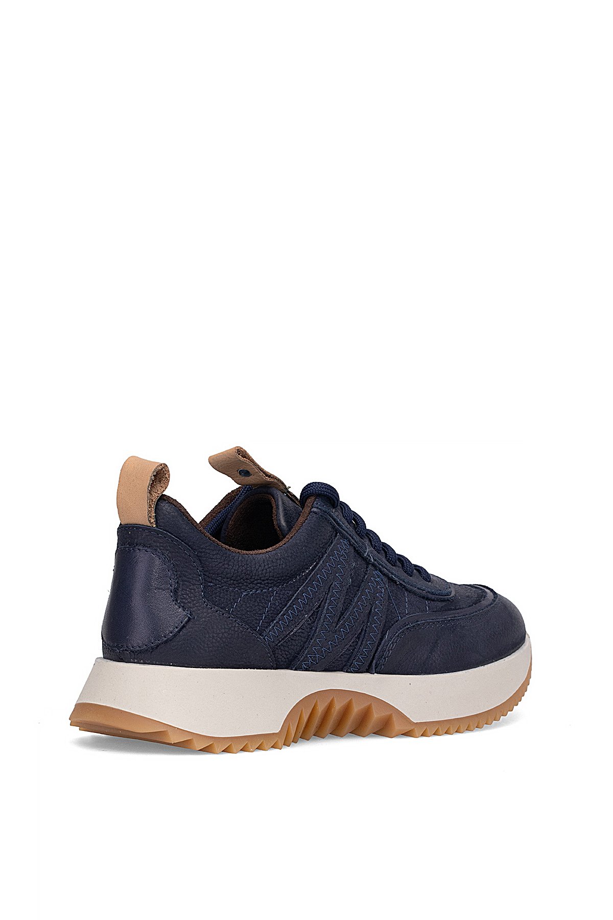 D25KA-3700 Kadın Hakiki Nubuk Deri Casual Ayakkabı Lacivert - Görsel 5