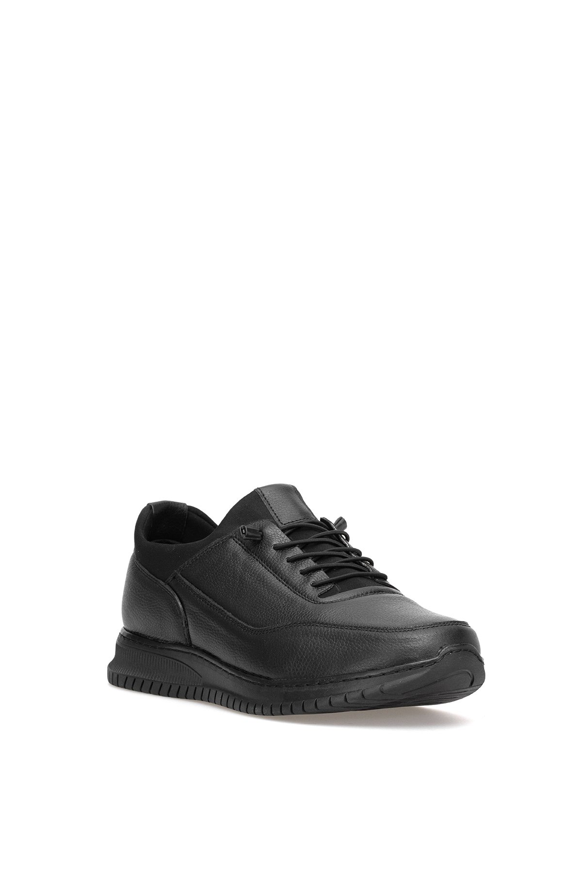 Elit SLBBR608 Erkek Hakiki Deri Casual Ayakkabı Siyah - Görsel 3