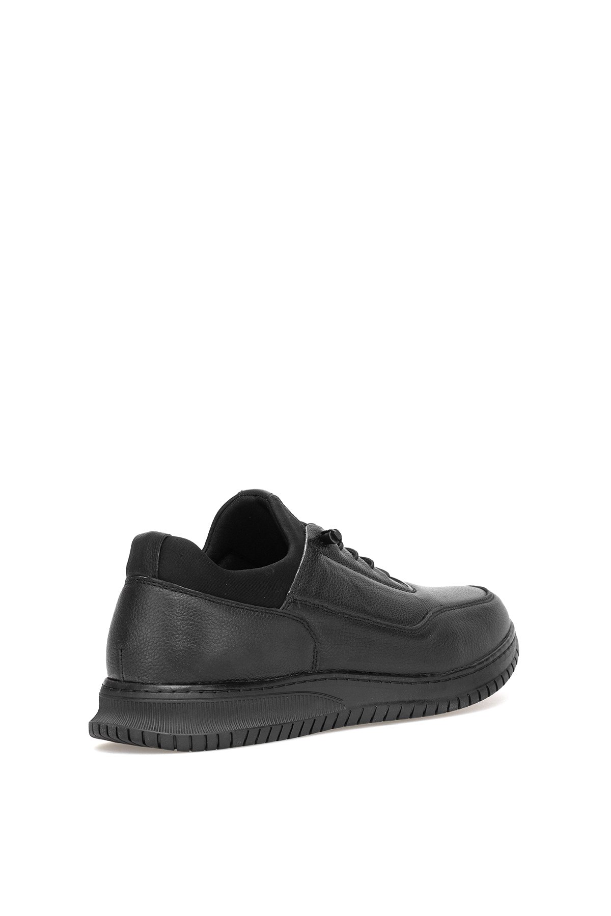 Elit SLBBR608 Erkek Hakiki Deri Casual Ayakkabı Siyah - Görsel 5