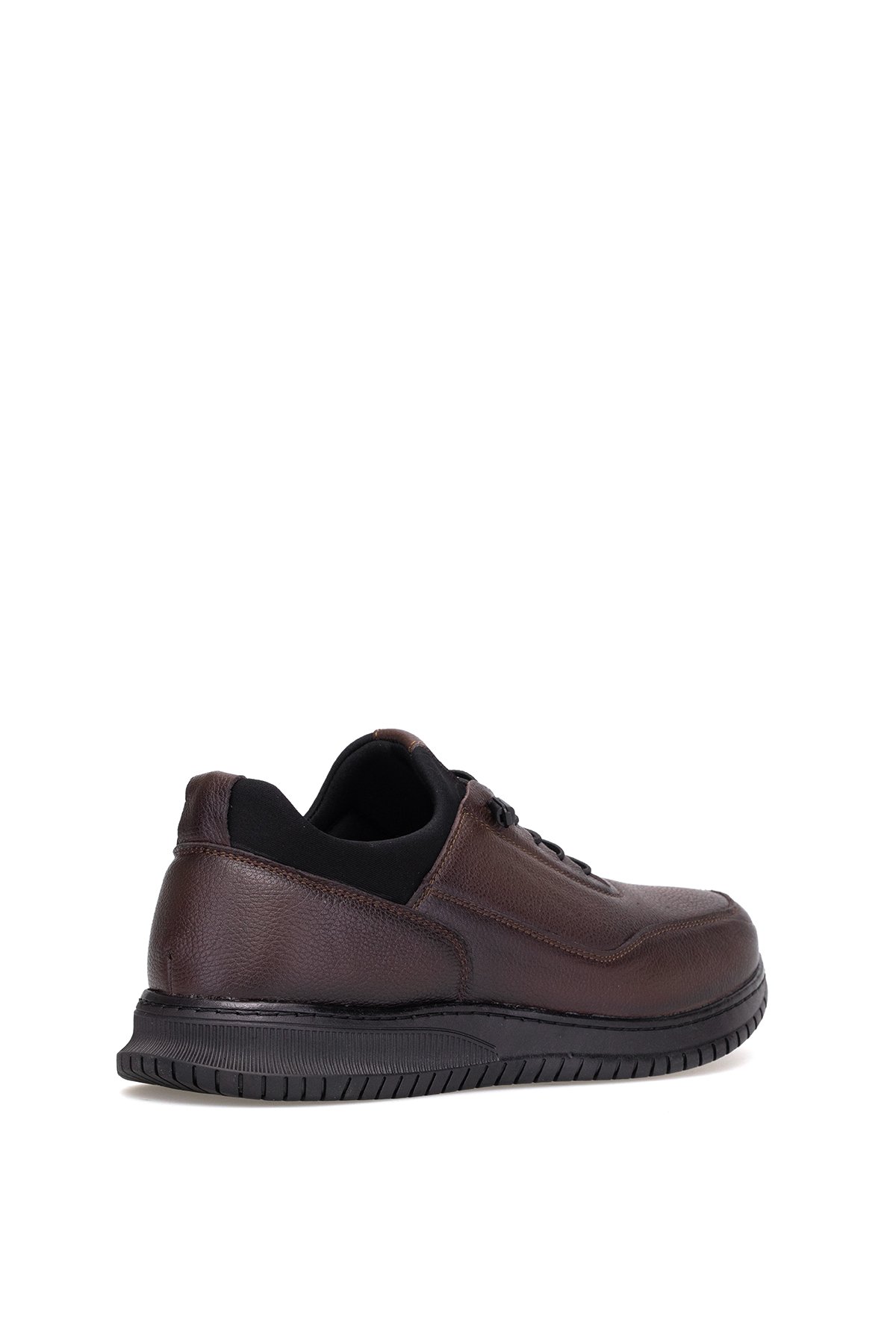 Elit SLBBR608 Erkek Hakiki Deri Casual Ayakkabı Kahverengi - Görsel 5
