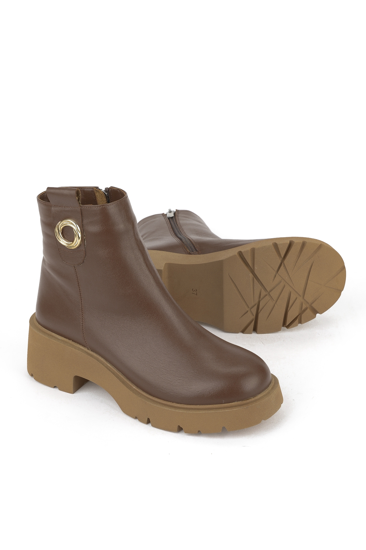 Kadın Hakiki Deri Bot 1531030Z2593 Taba - Görsel 5