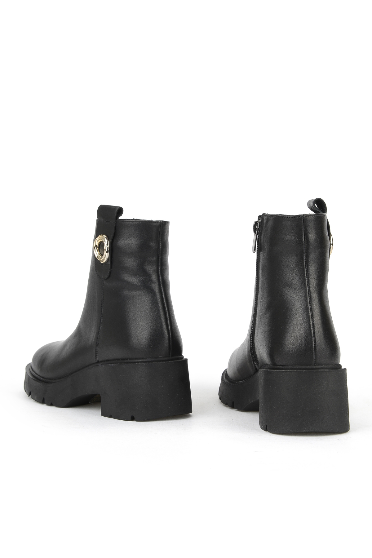 Kadın Hakiki Deri Bot 1531030Z2593 Siyah - Görsel 4