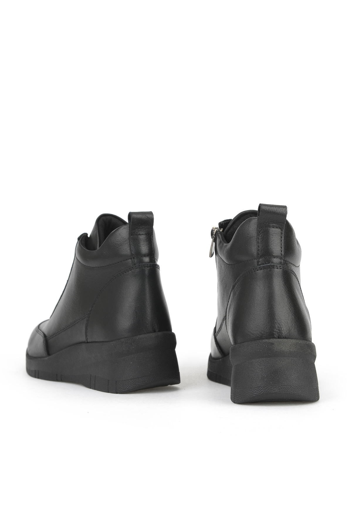 Kadın Hakiki Deri Bot 153359Z375 Siyah - Görsel 4