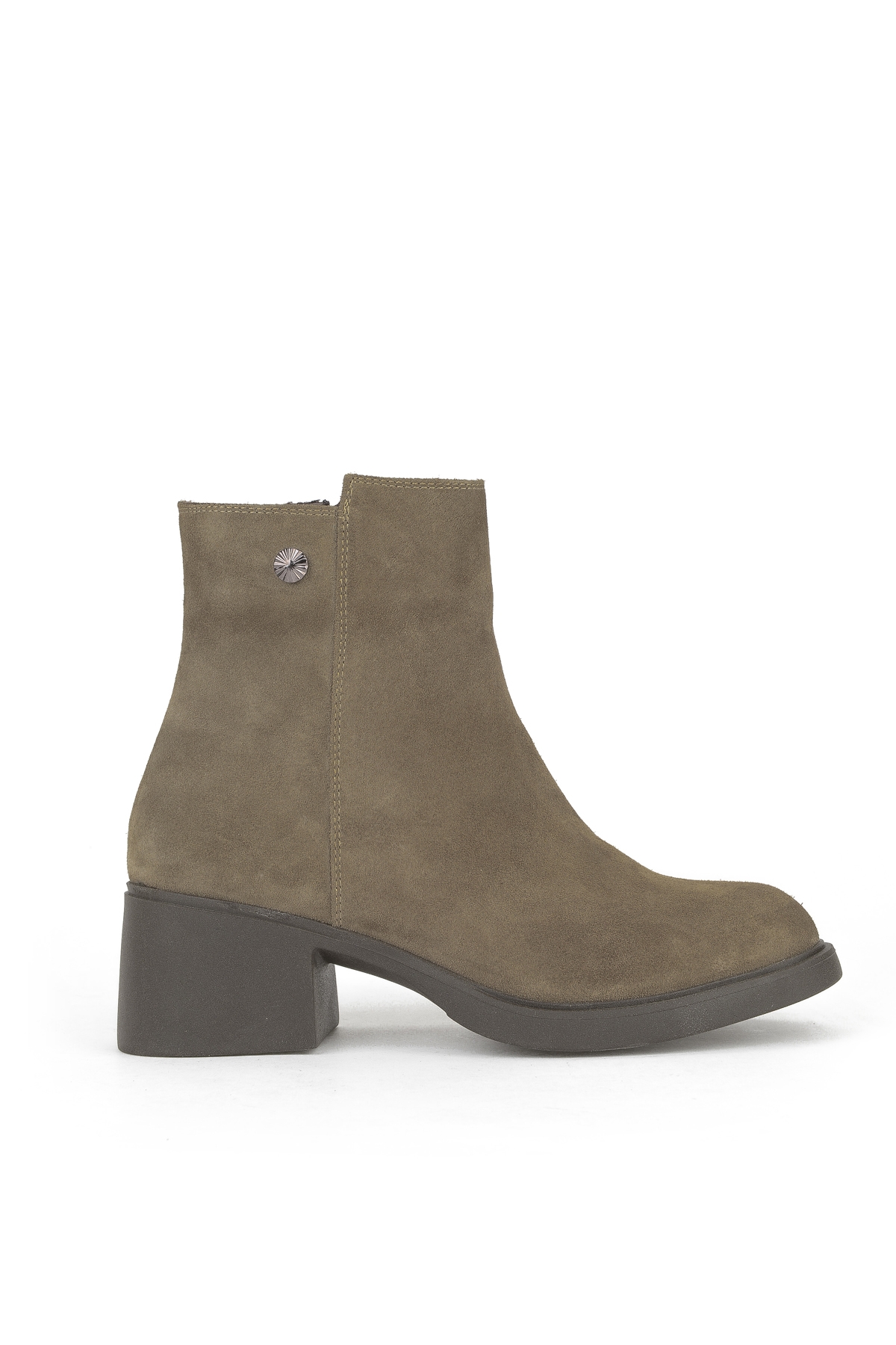 Kadın Hakiki Deri Bot 153359Z6212 Vizon - Görsel 2