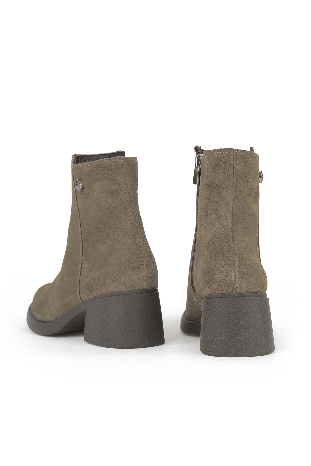 Kadın Hakiki Deri Bot 153359Z6212 Vizon - Görsel 4