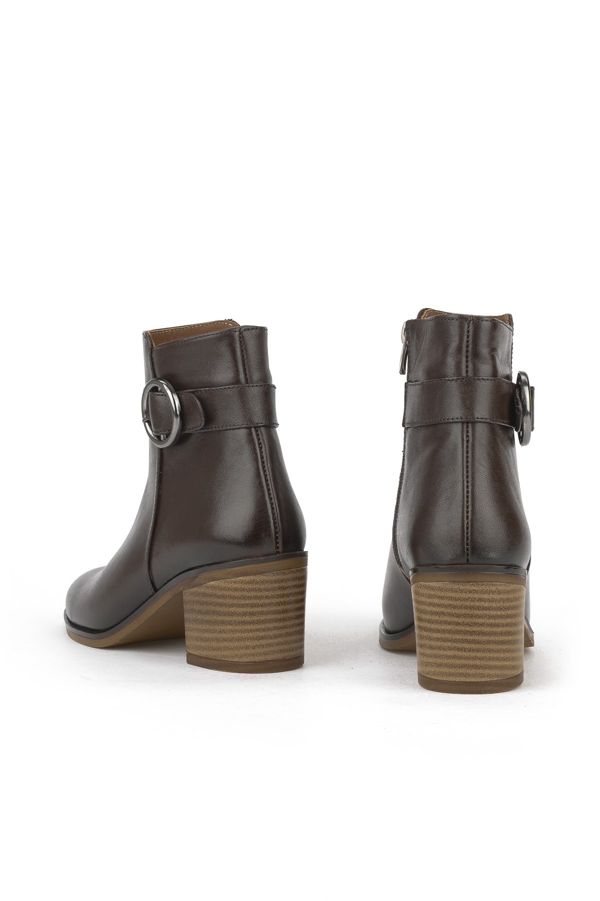 Kadın Hakiki Deri Bot 1531020Z301 Kahve - Görsel 4