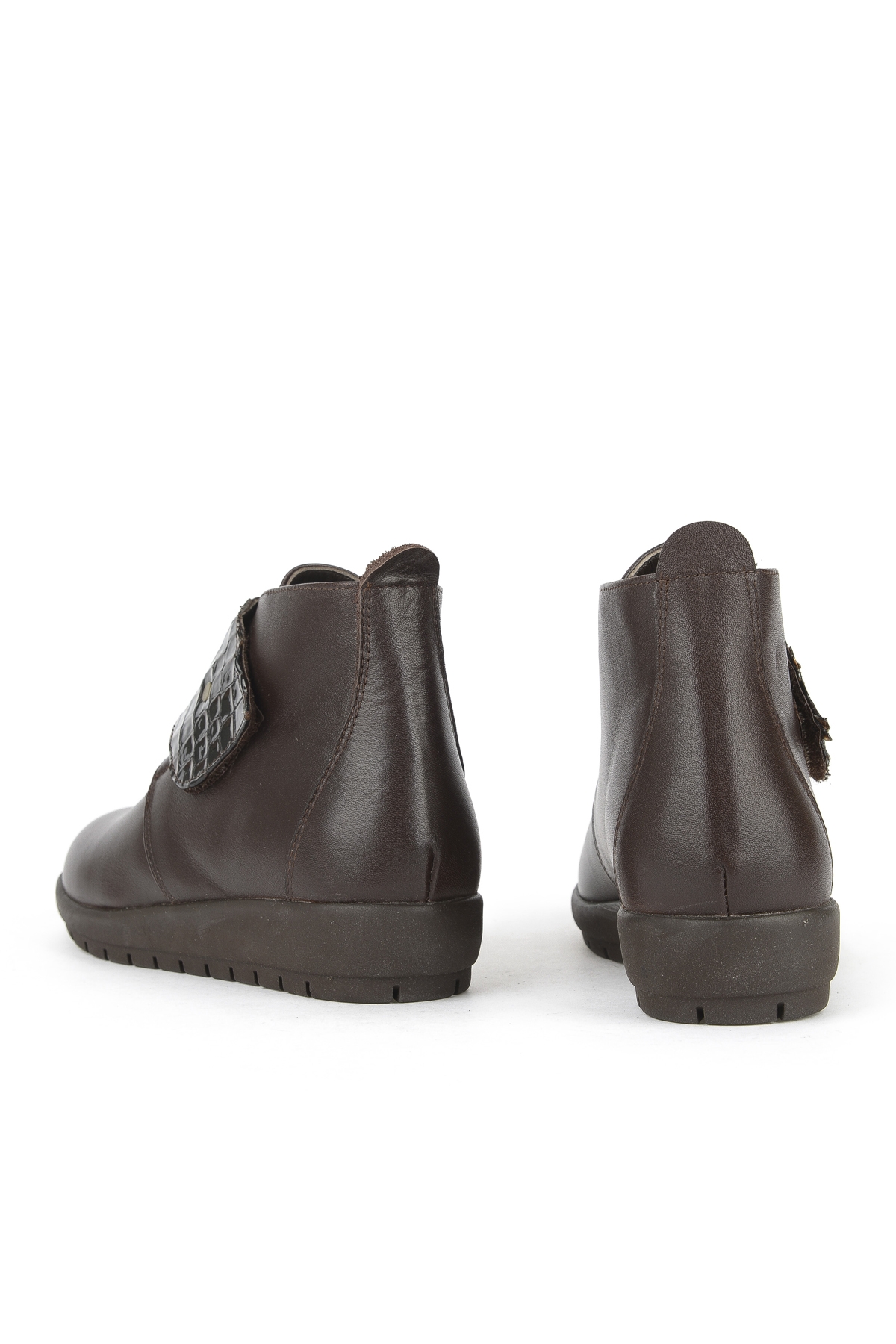 Kadın Hakiki Deri Konfor Bot 1531022Z7551 Kahve - Görsel 4