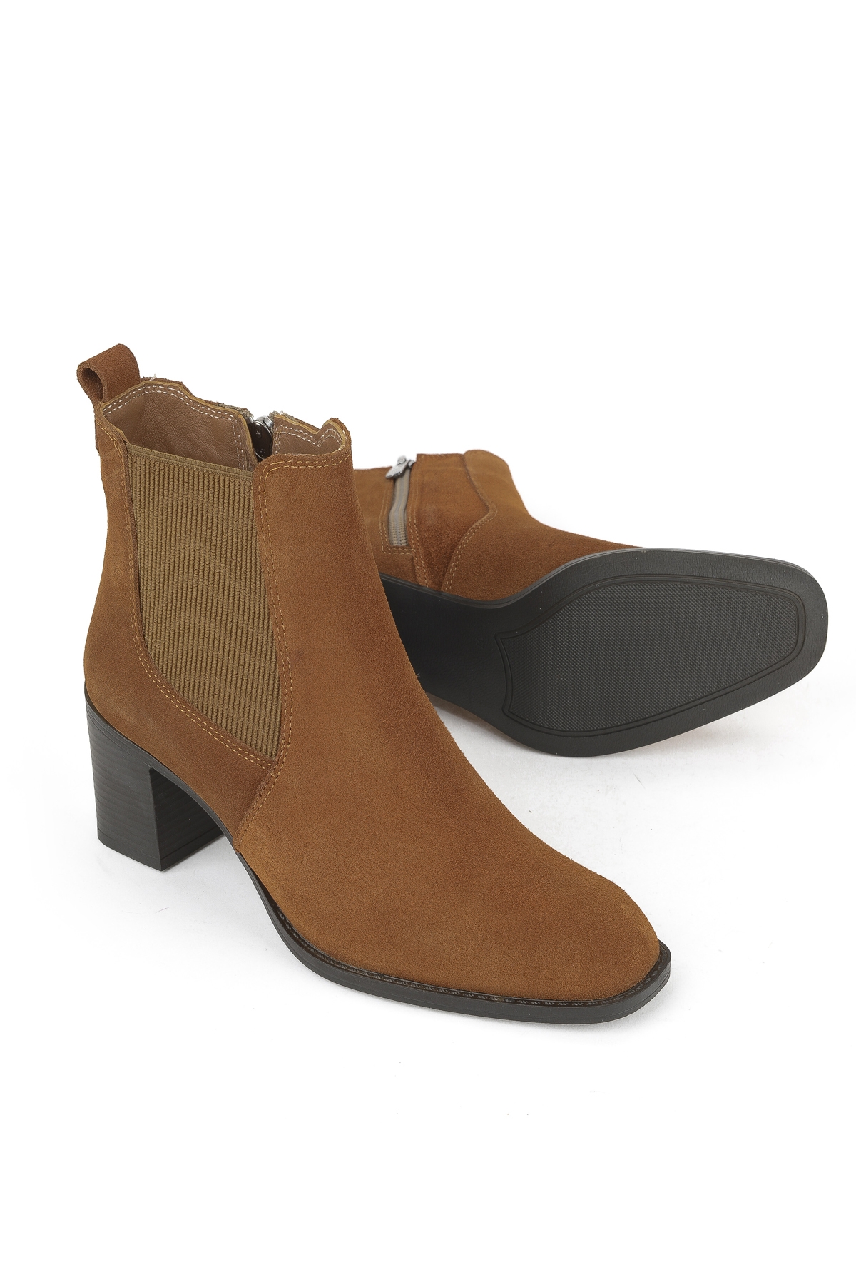 Kadın Hakiki Deri Bot 1531020Z9805 Taba - Görsel 5