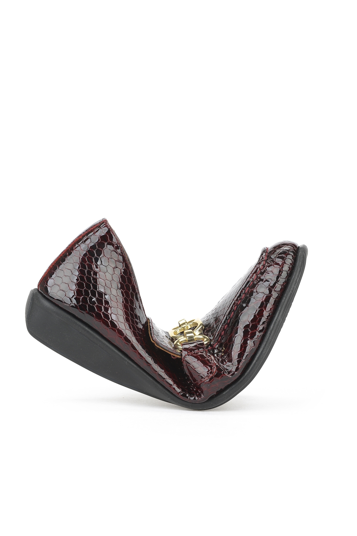 Kadın Hakiki Deri Ayakkabı 1531050Z26142209K Bordo - Görsel 4