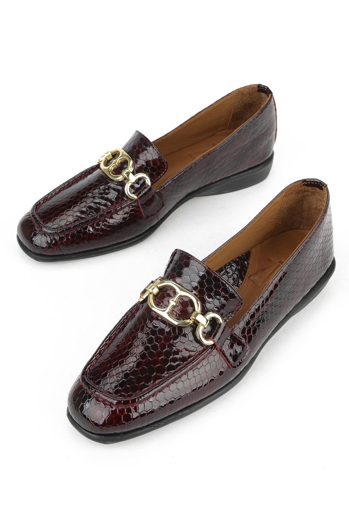 Kadın Hakiki Deri Ayakkabı 1531050Z26142209K Bordo - Görsel 7