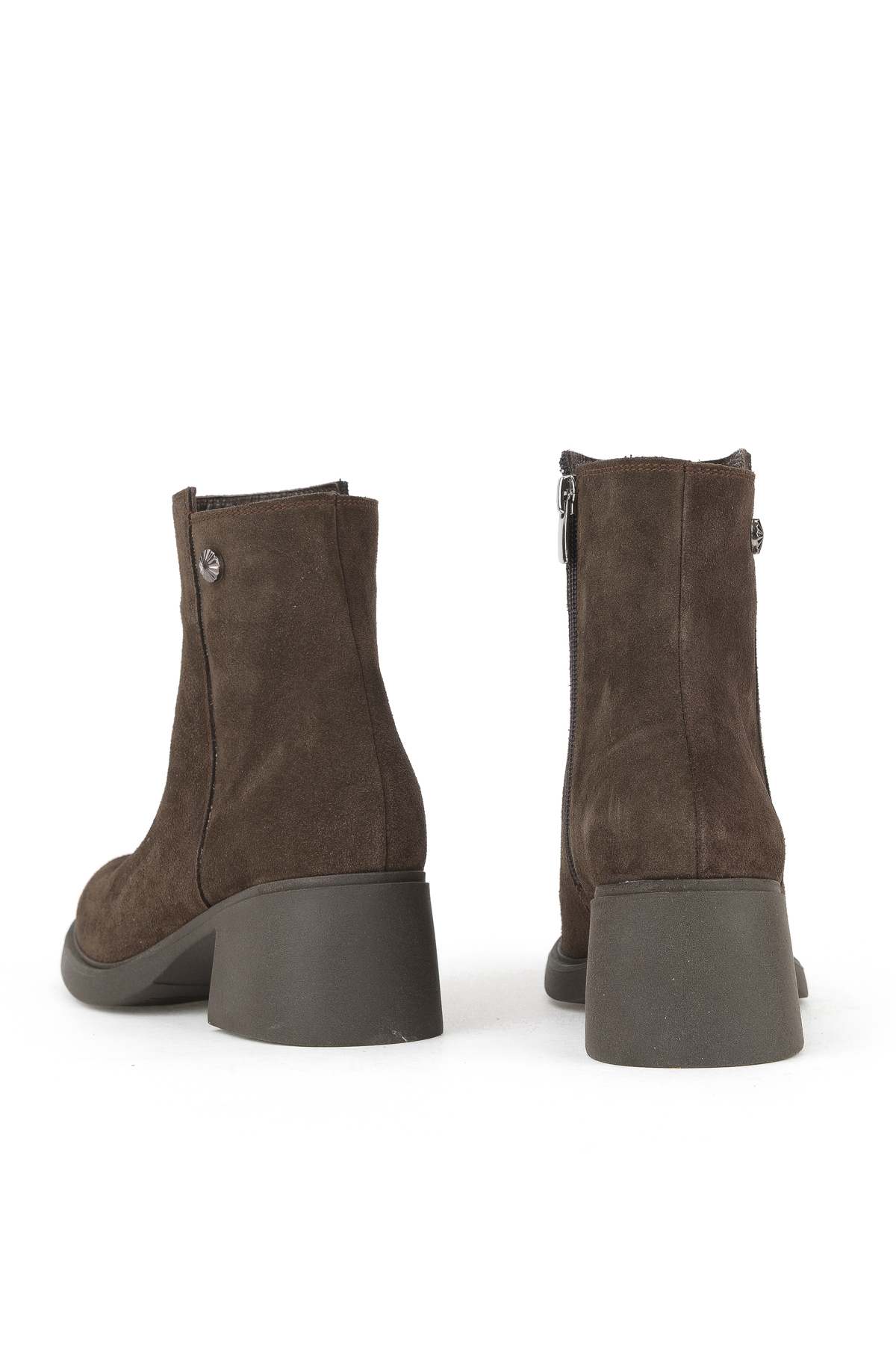 Kadın Hakiki Deri Bot 153359Z6212 Kahve - Görsel 4