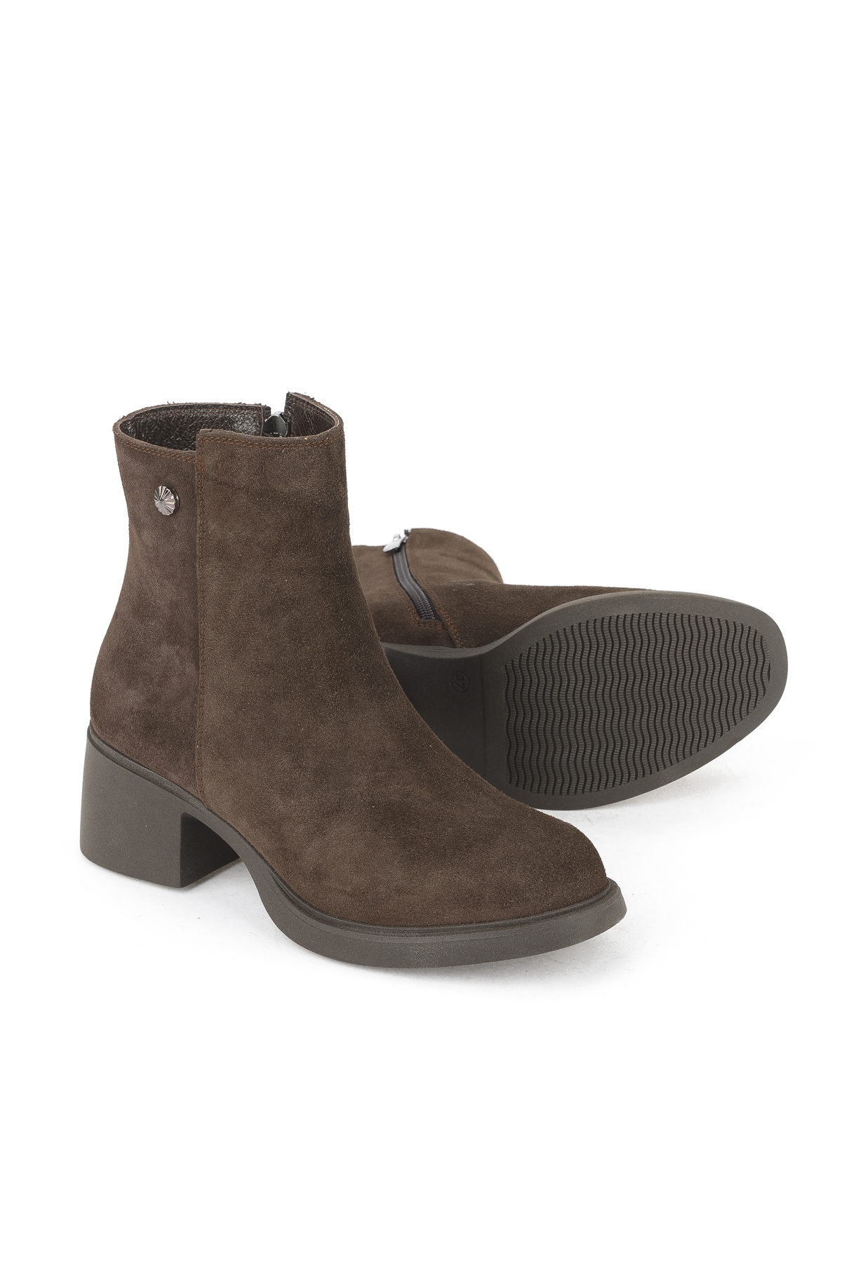 Kadın Hakiki Deri Bot 153359Z6212 Kahve - Görsel 5