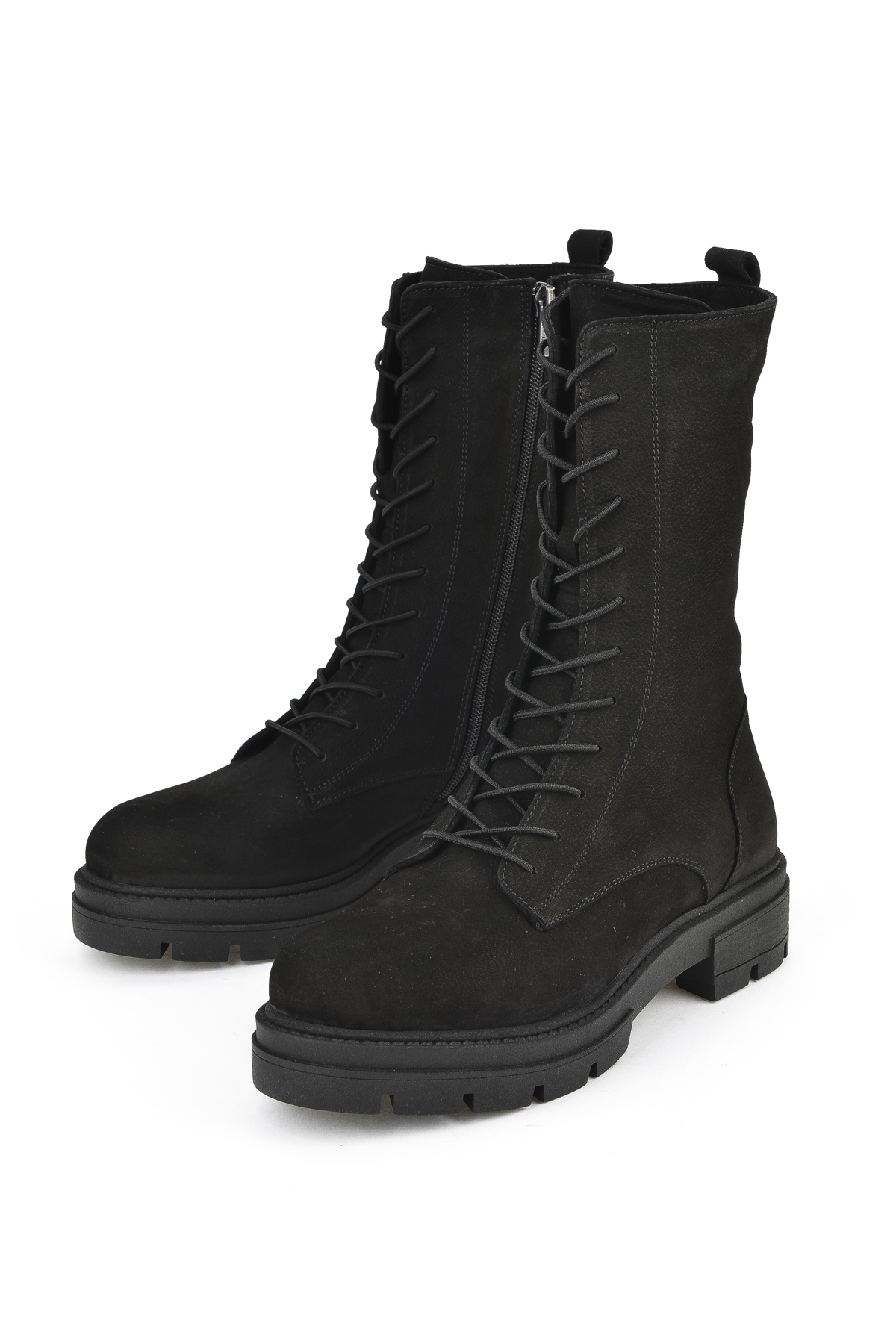 Kadın Hakiki Deri Bot 15319Z663582 Siyah - Görsel 6