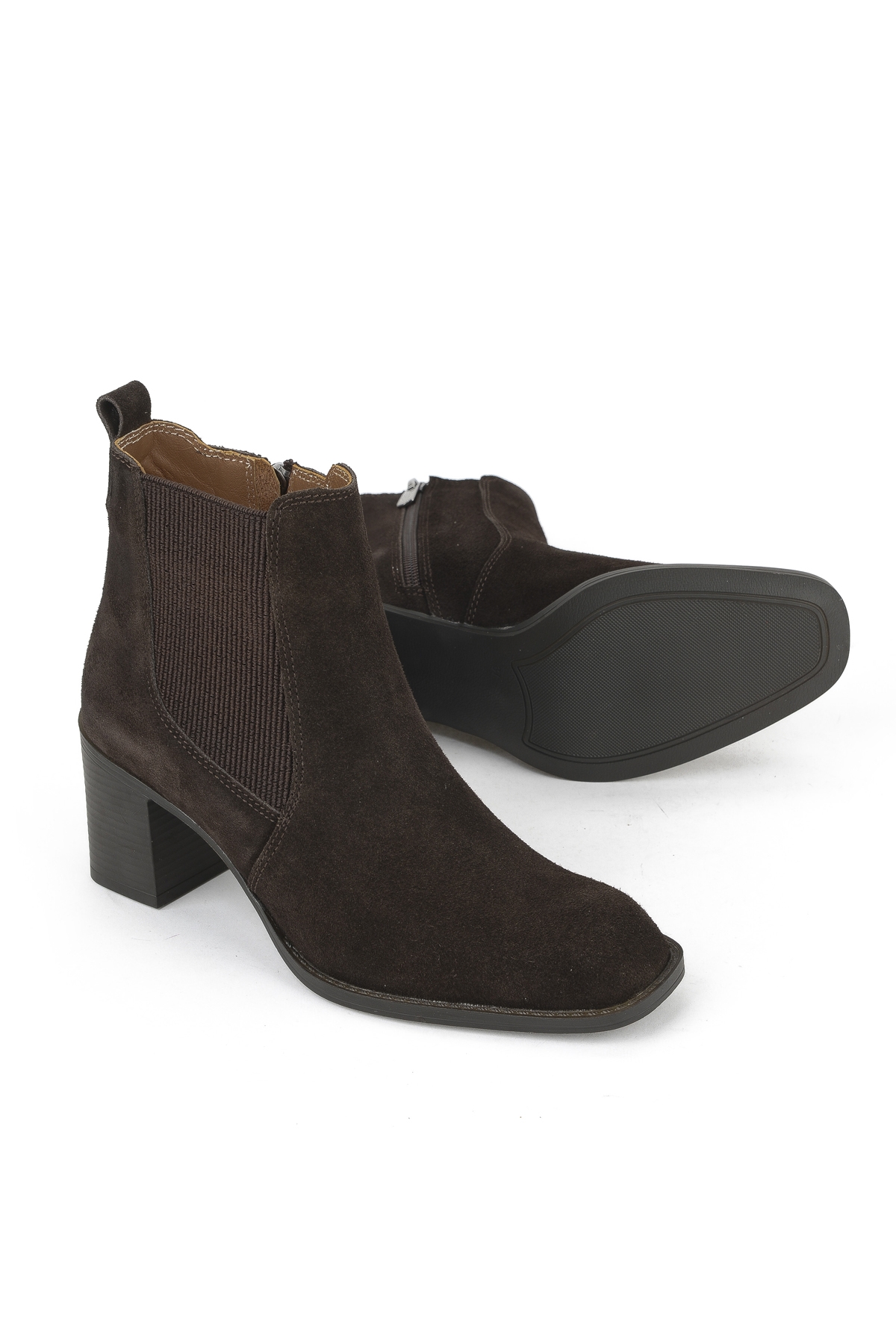 Kadın Hakiki Deri Bot 1531020Z9805 Kahve - Görsel 5