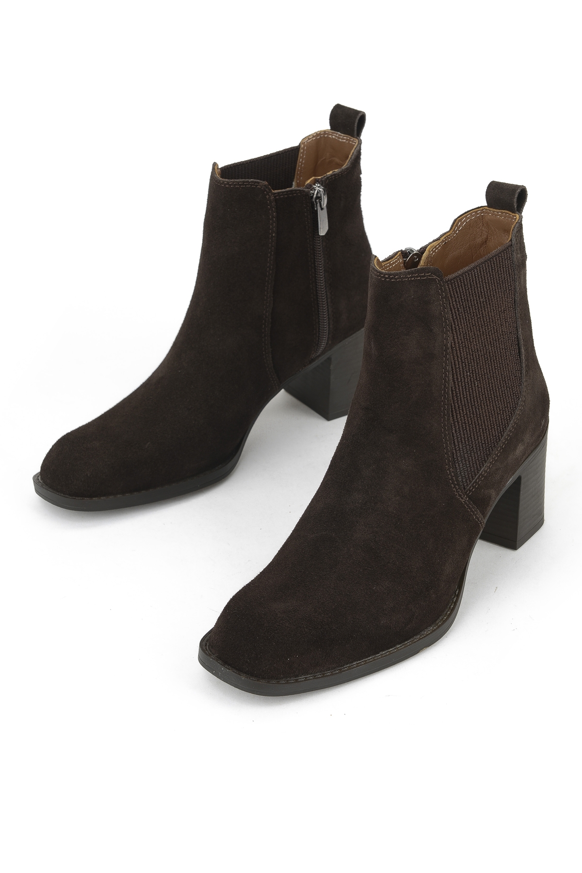Kadın Hakiki Deri Bot 1531020Z9805 Kahve - Görsel 6