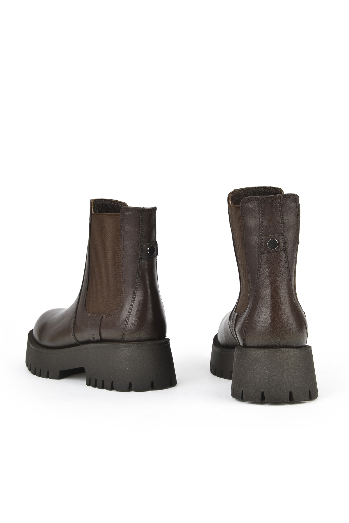 Kadın Hakiki Deri BOT 15319Z66453 Kahve - Görsel 4