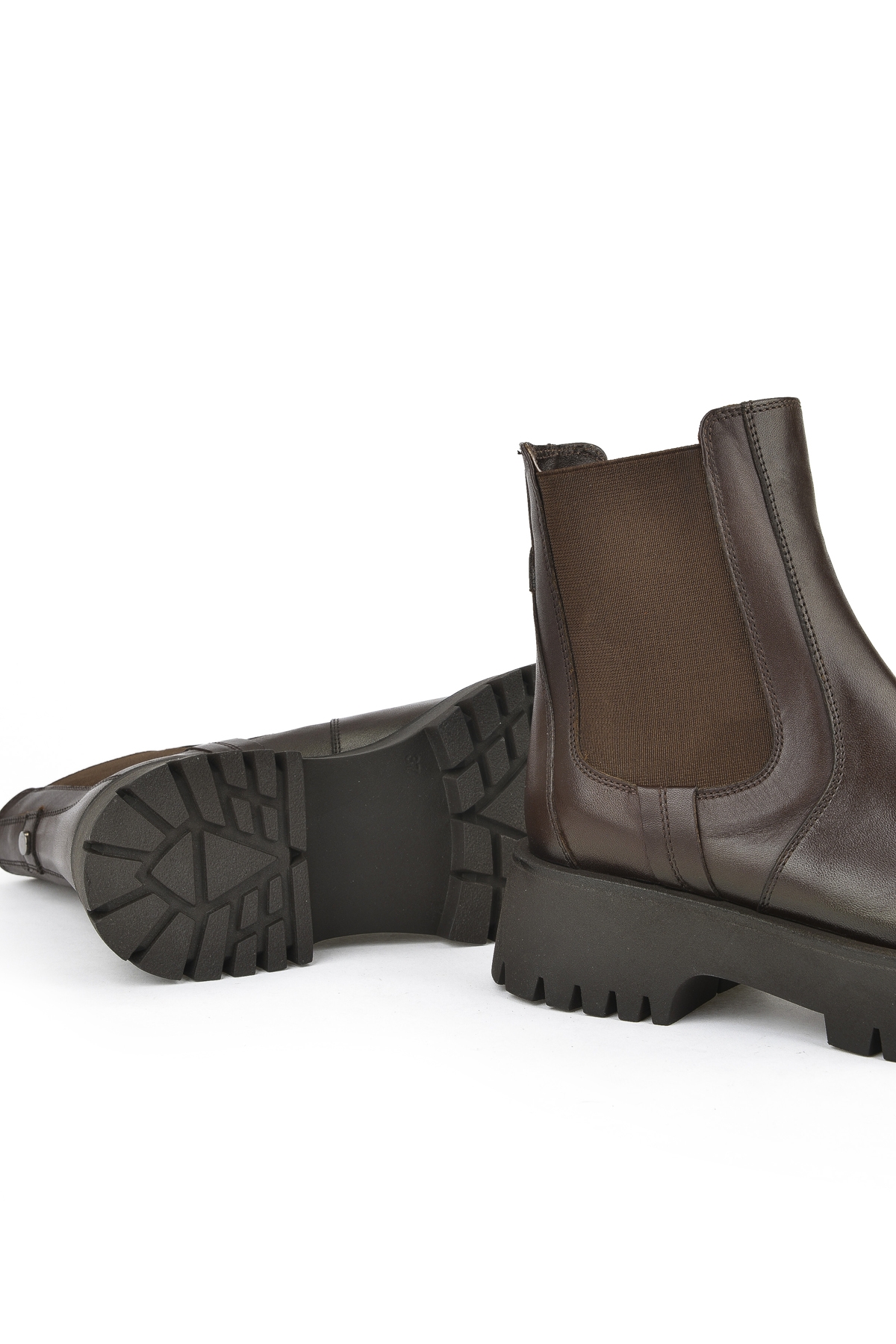 Kadın Hakiki Deri BOT 15319Z66453 Kahve - Görsel 5