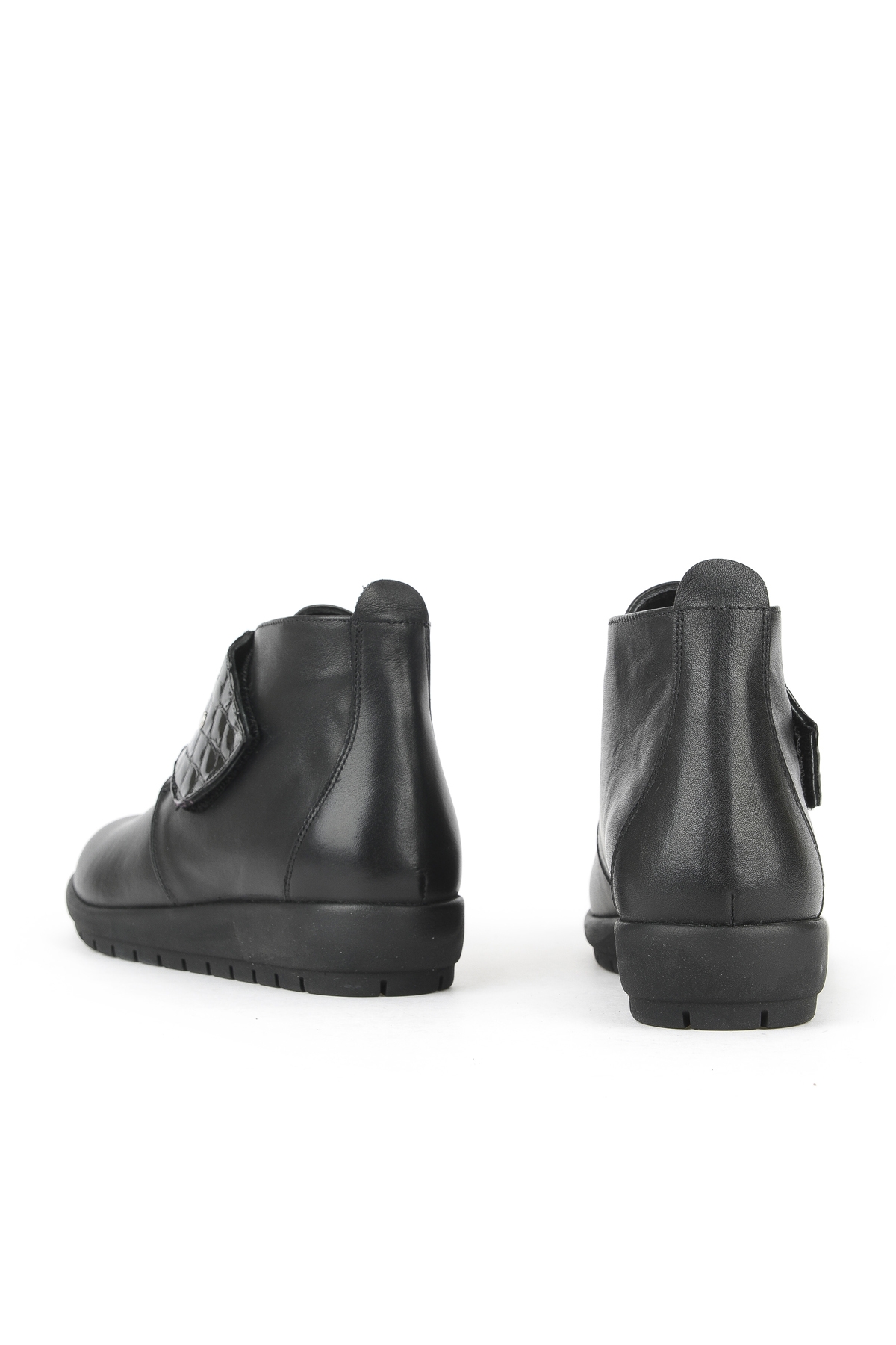 Kadın Hakiki Deri Konfor Bot 1531022Z7551 Siyah - Görsel 4