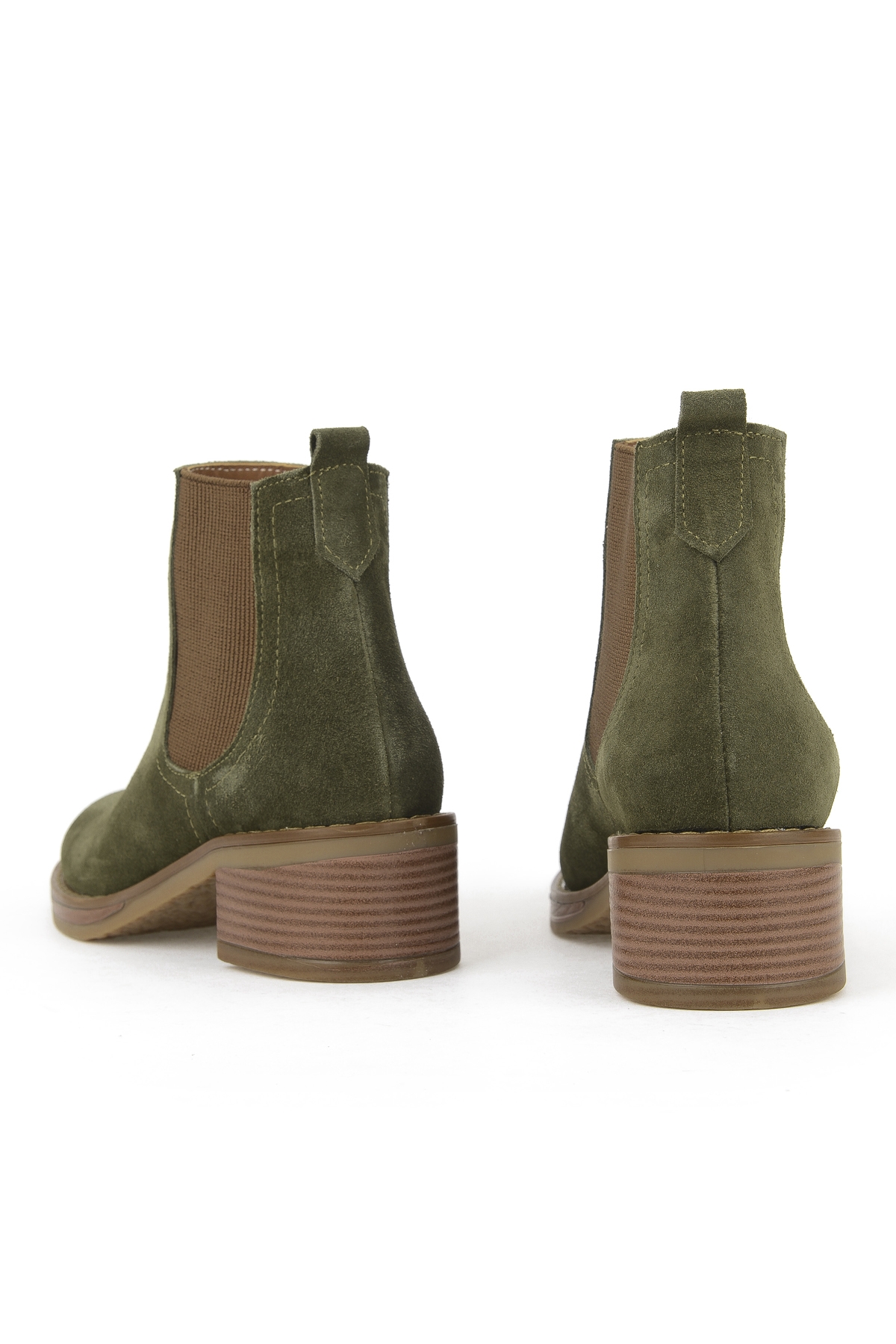 Kadın Hakiki Deri Bot 1531020Z2325 Haki - Görsel 4