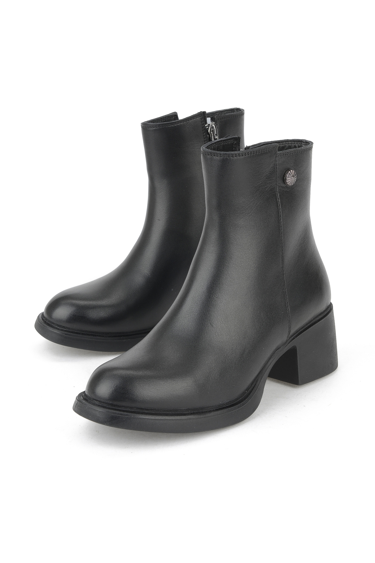 Kadın Hakiki Deri Bot 153359Z621 Siyah - Görsel 6